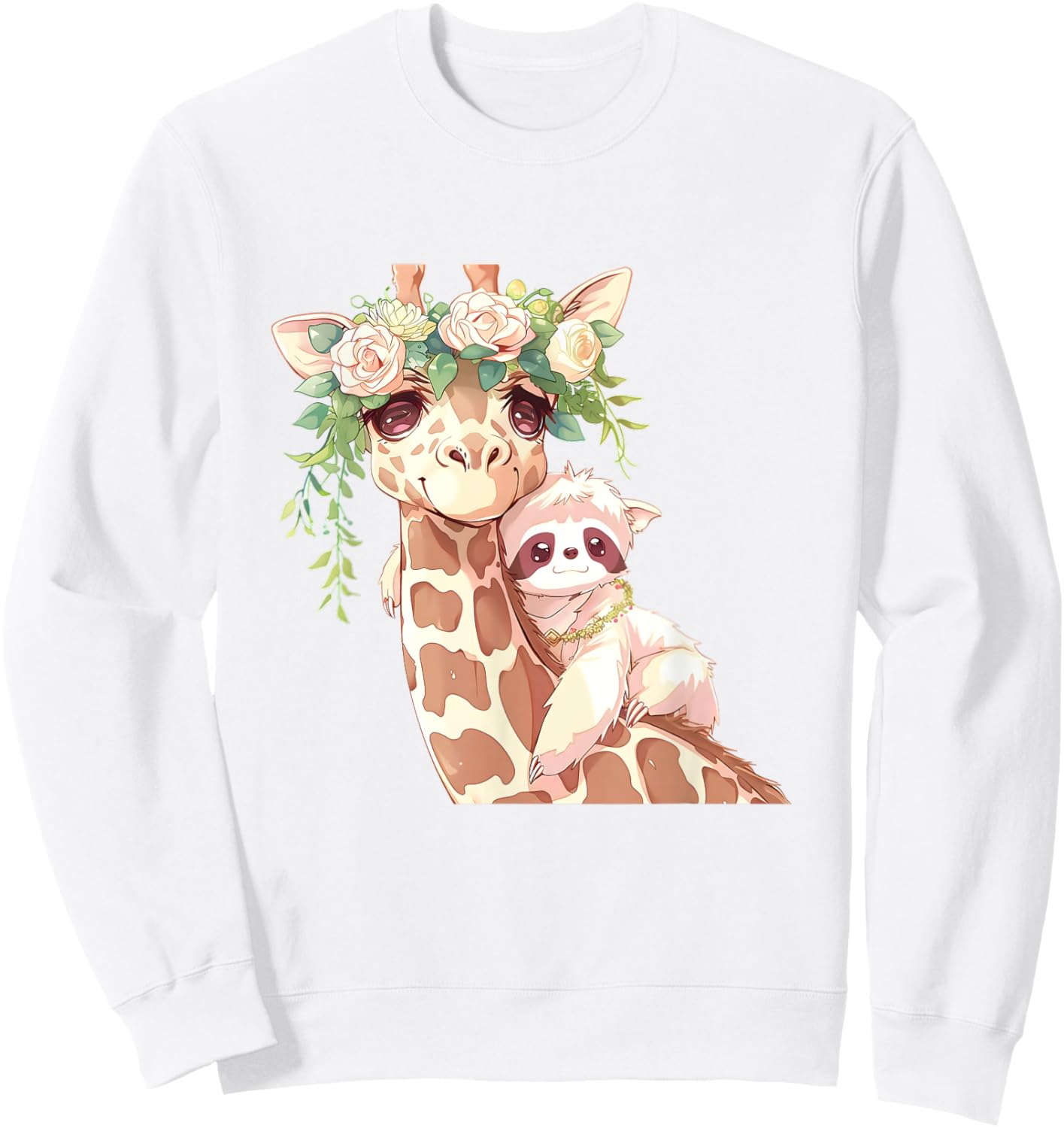 Love Giraffes Women Shirt Giraffe Lovers for kids and girls Sweatshirt - Sweatshirt | White