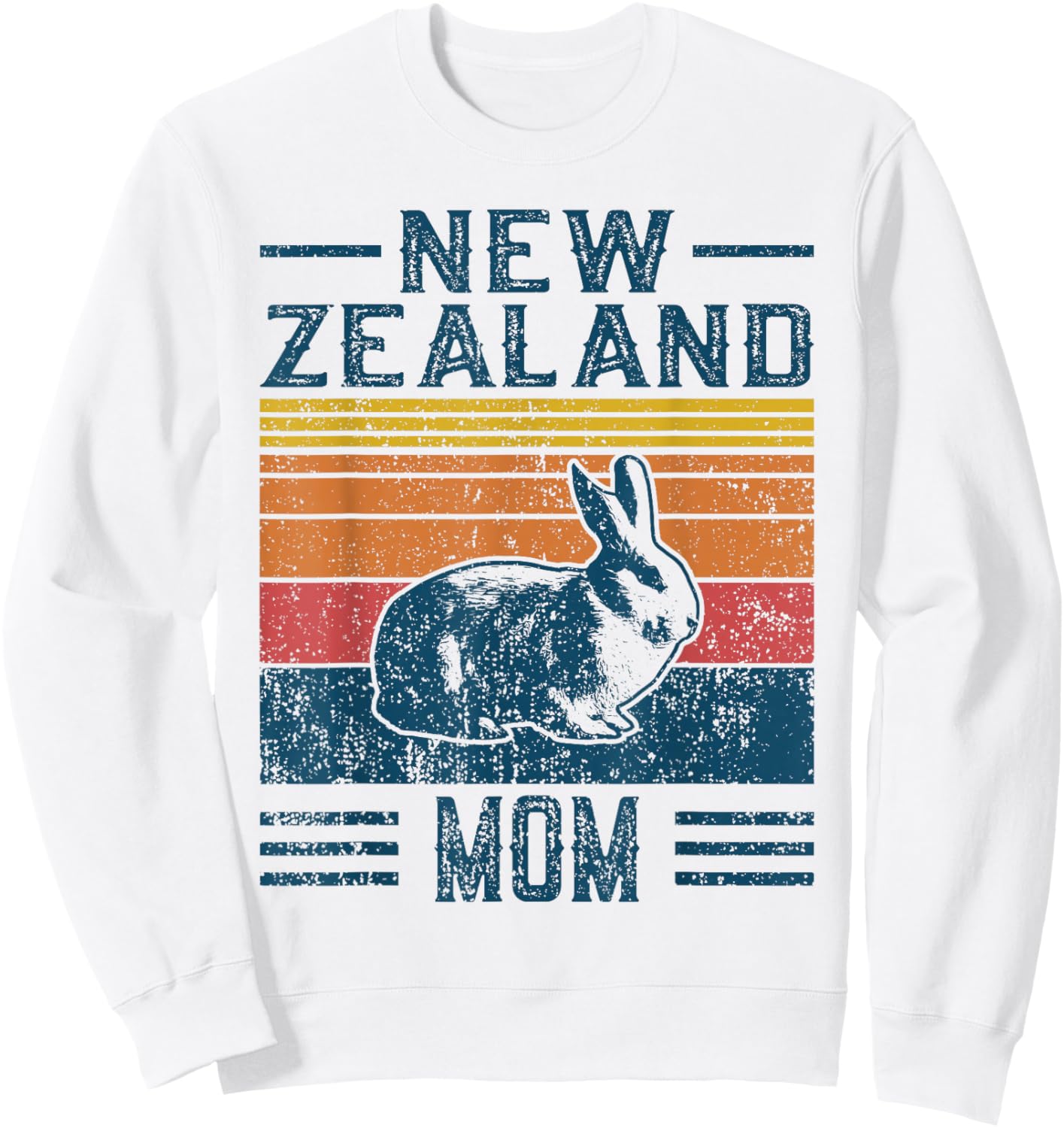 Best Rabbit Mom Women - Vintage New Zealand Sweatshirt - Sweatshirt | White