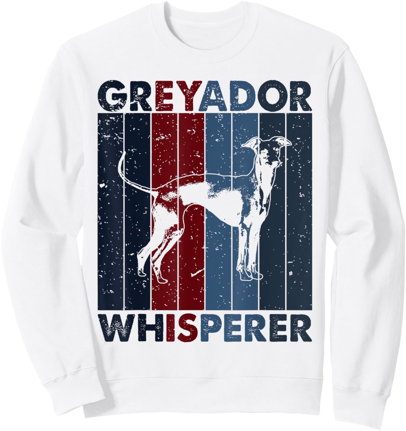 Dog Dad Mom Whisperer - Vintage Greyador Sweatshirt - Sweatshirt | White
