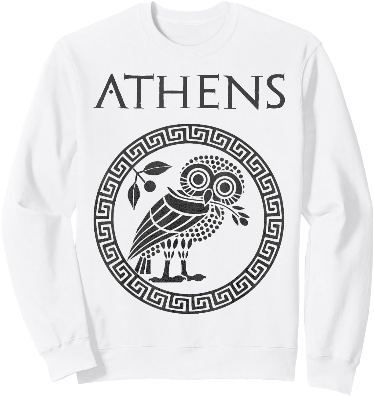 Athens Ancient Greece Athenian Owl Sweatshirt - Sweatshirt | White
