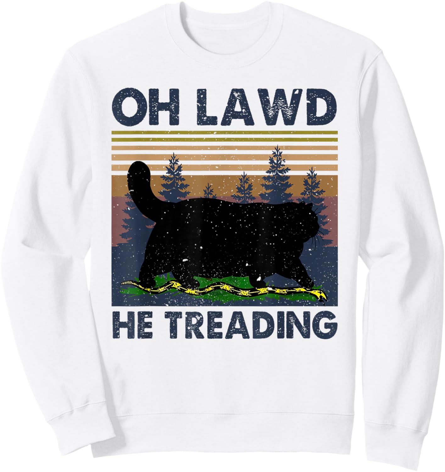 Oh Lawd He Treading Sweatshirt - Sweatshirt | White
