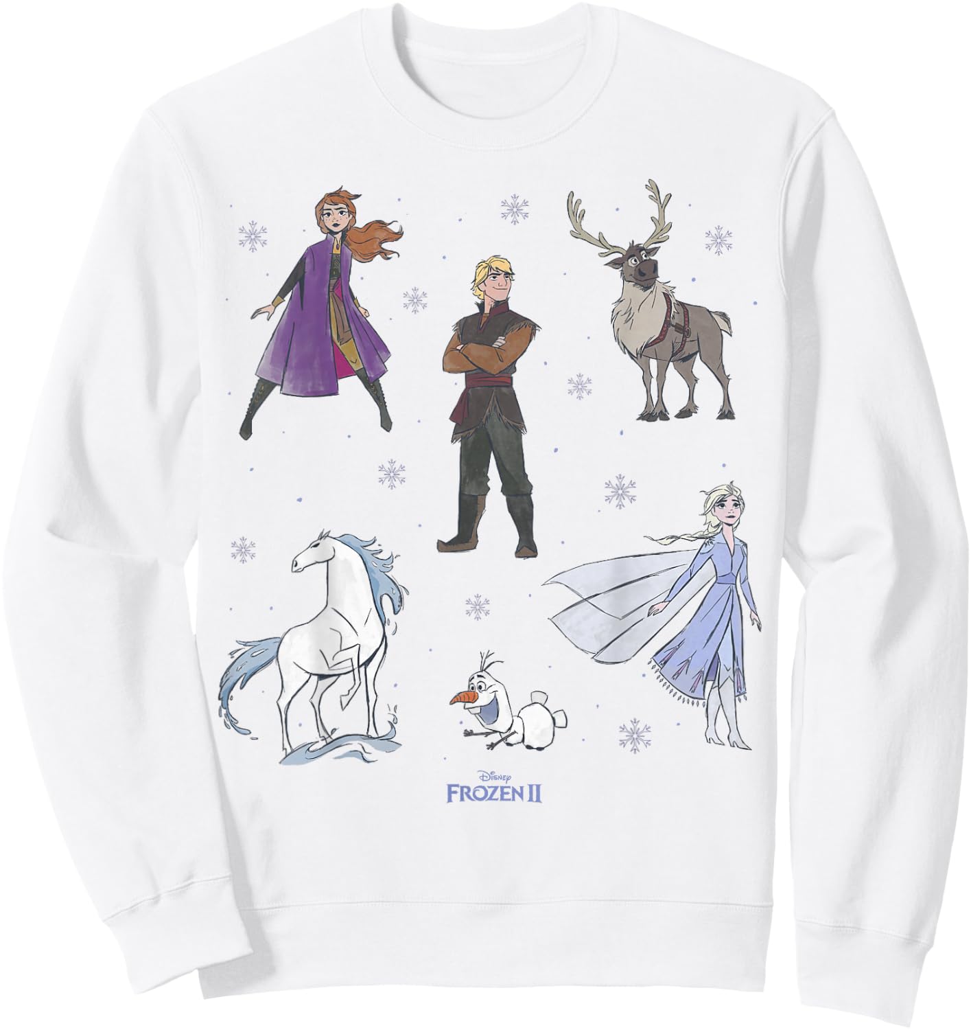 Disney Frozen 2 Cast Group Shot Poster Sweatshirt - Sweatshirt | White