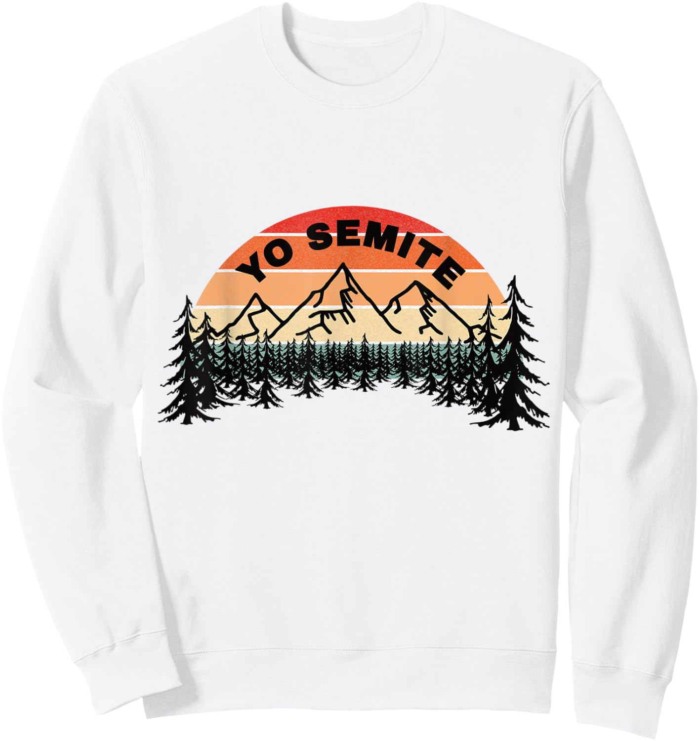 Yo Semite Mispronunciation Sweatshirt - Sweatshirt | White