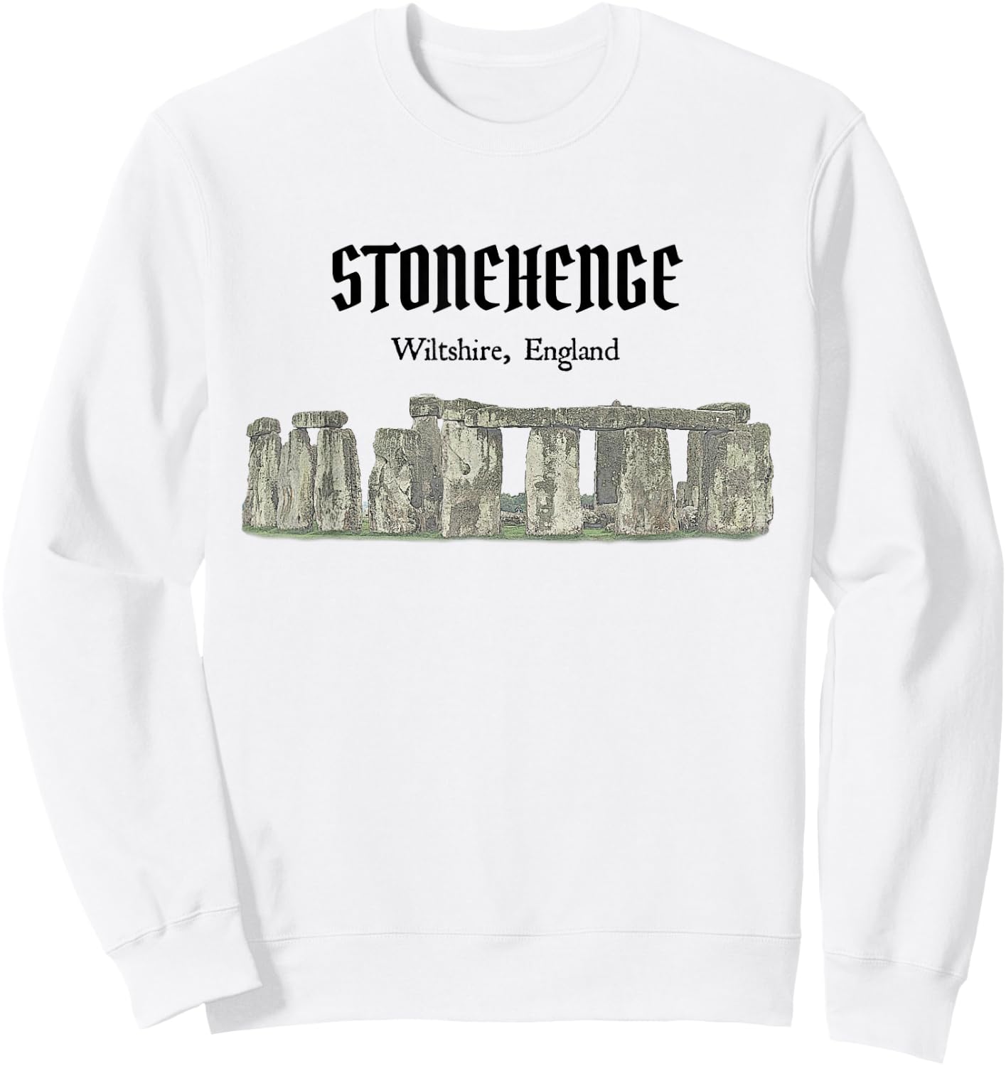 Stonehenge England Souvenir Sweatshirt - Sweatshirt | White