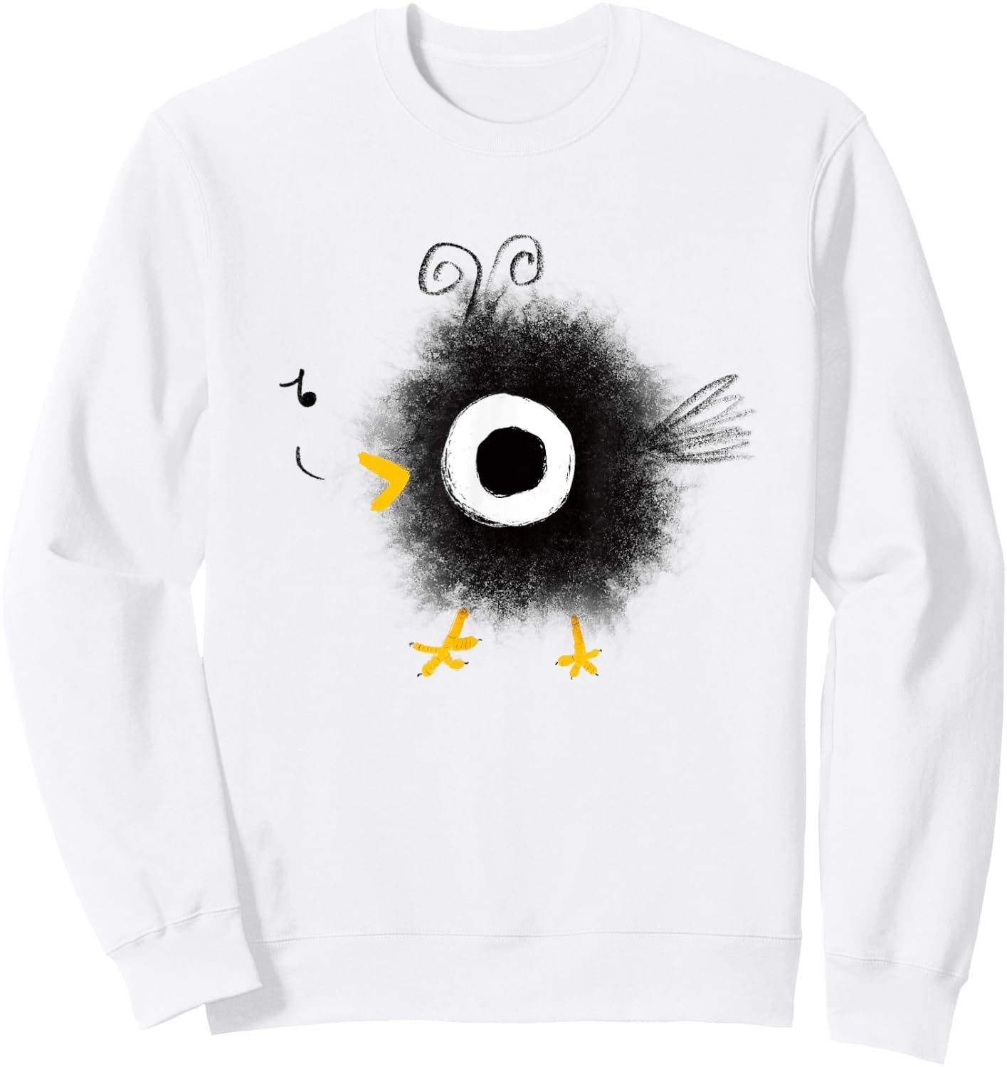 Funny and Cute Baby Bird Sweatshirt - Sweatshirt | White