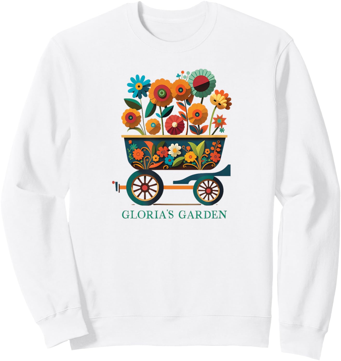 Gloria's Garden Gardening Plants Flowers Gloria Sweatshirt - Sweatshirt | White