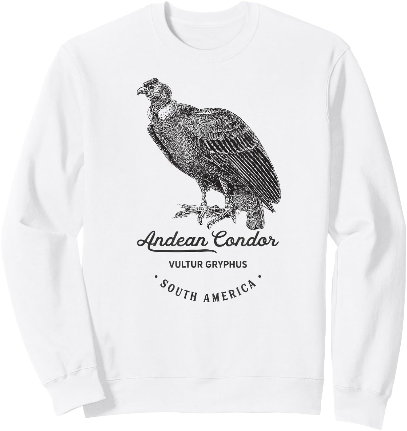Andean Condor Vintage Animal Prints Birthday Gift Sweatshirt - Sweatshirt | White