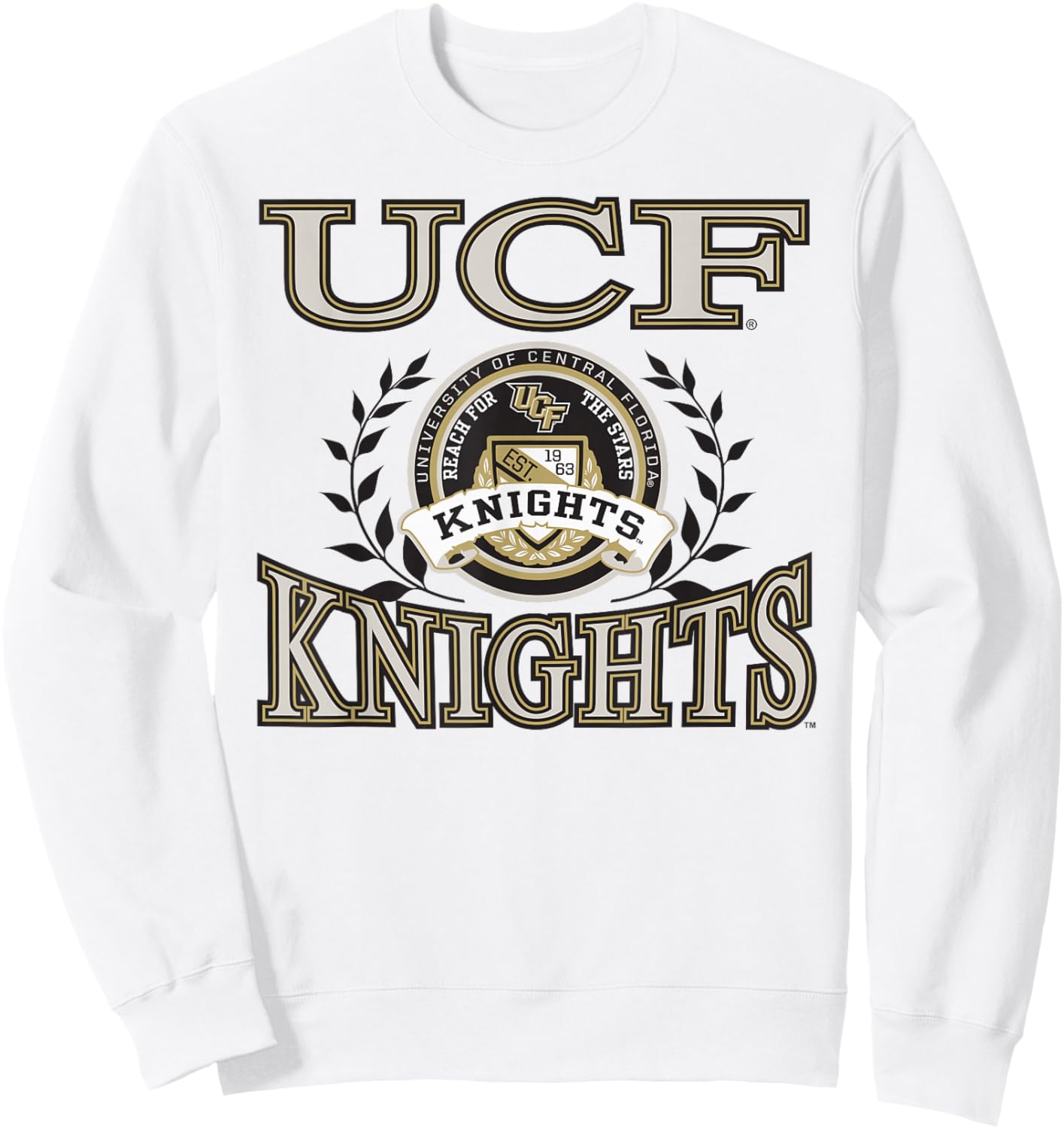 Central Florida Golden Knights Laurels Gray Sweatshirt - Sweatshirt | White