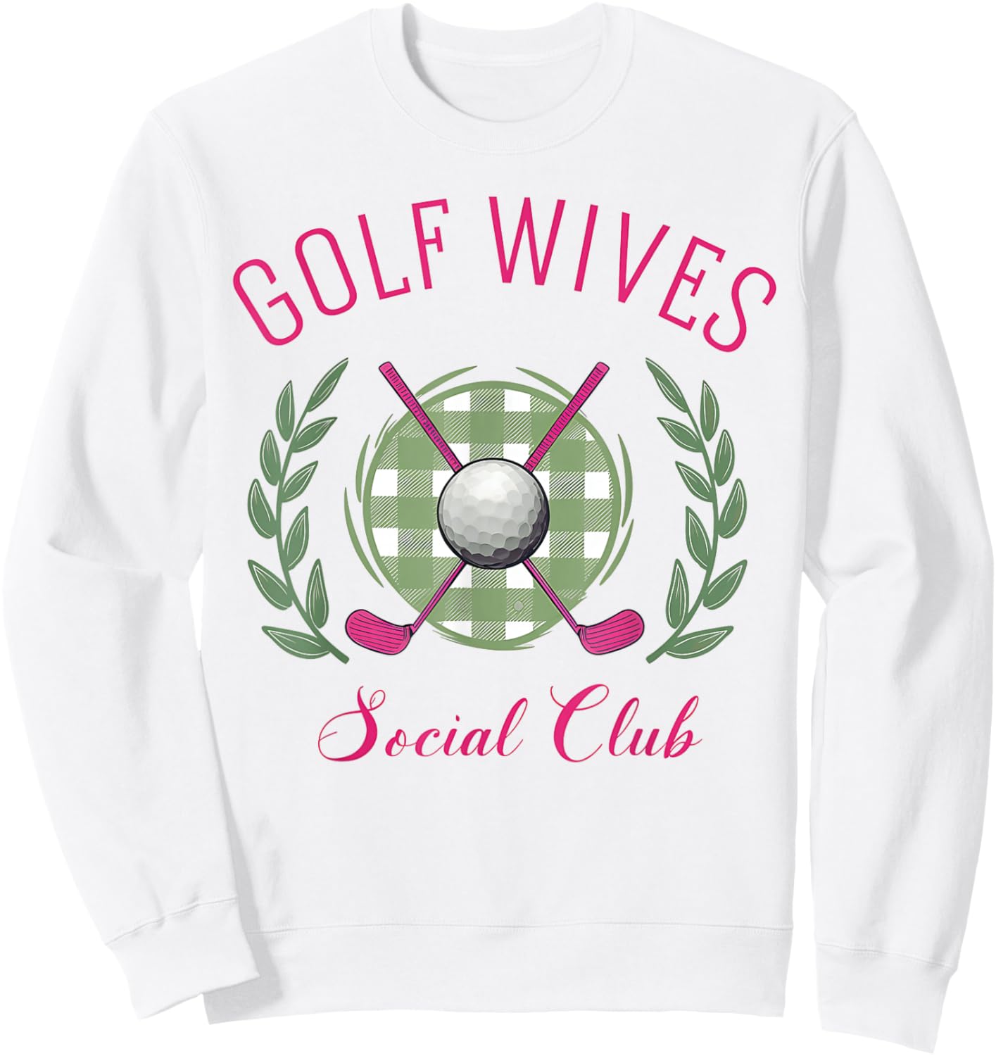Golf Wives Social Club, Golf Babe, Cocktail Club Sweatshirt - Sweatshirt | White