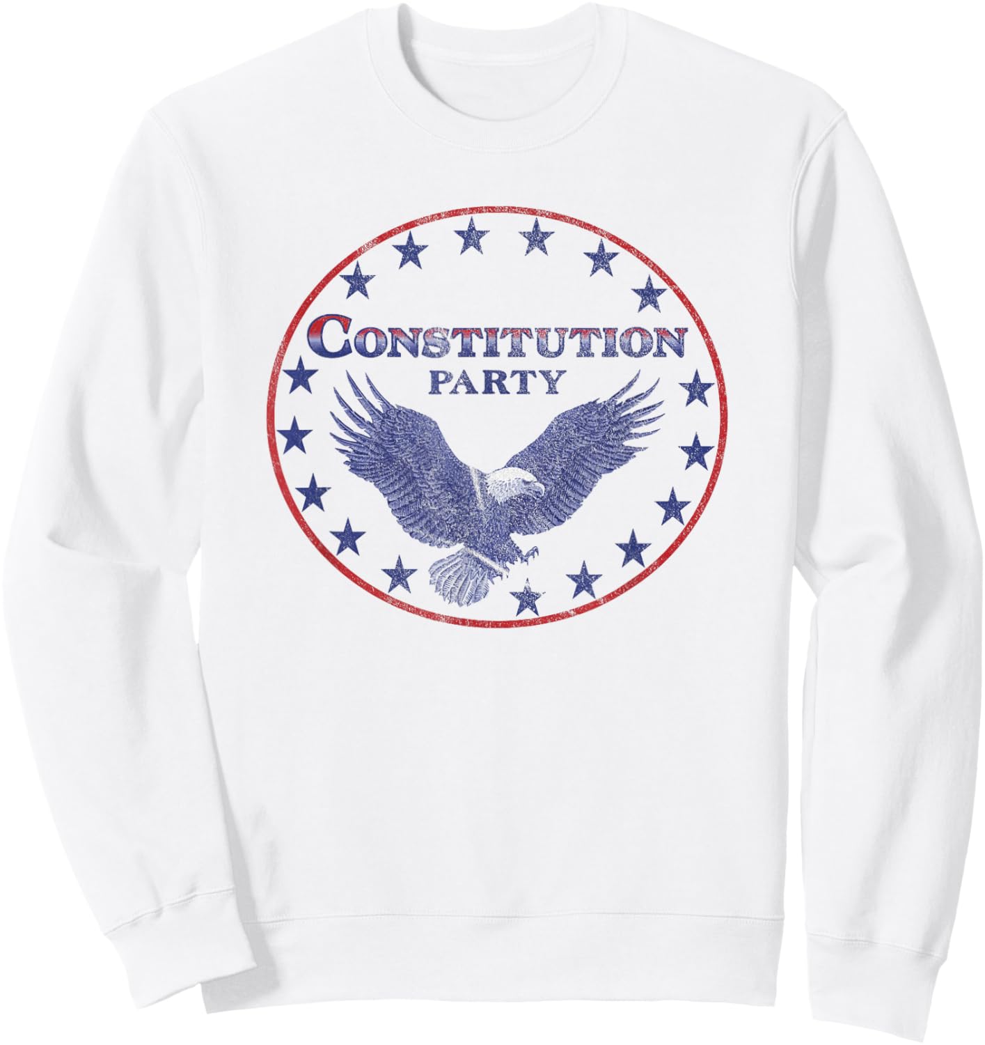 Constitution Party (white) - Single Eagle Logo Frontprint Sweatshirt - Sweatshirt | White
