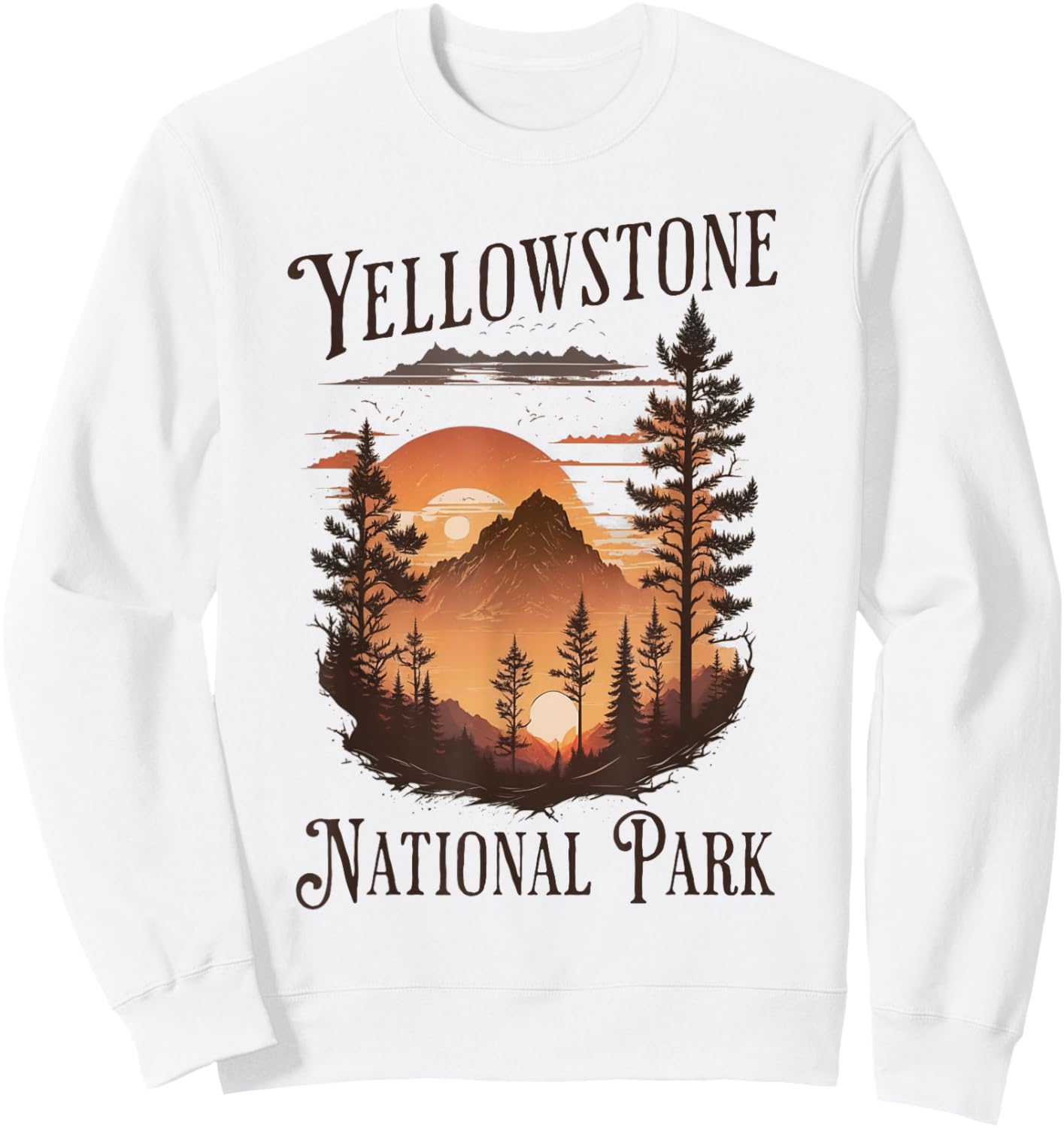 Yellowstone National Park Sweatshirt - Sweatshirt | White