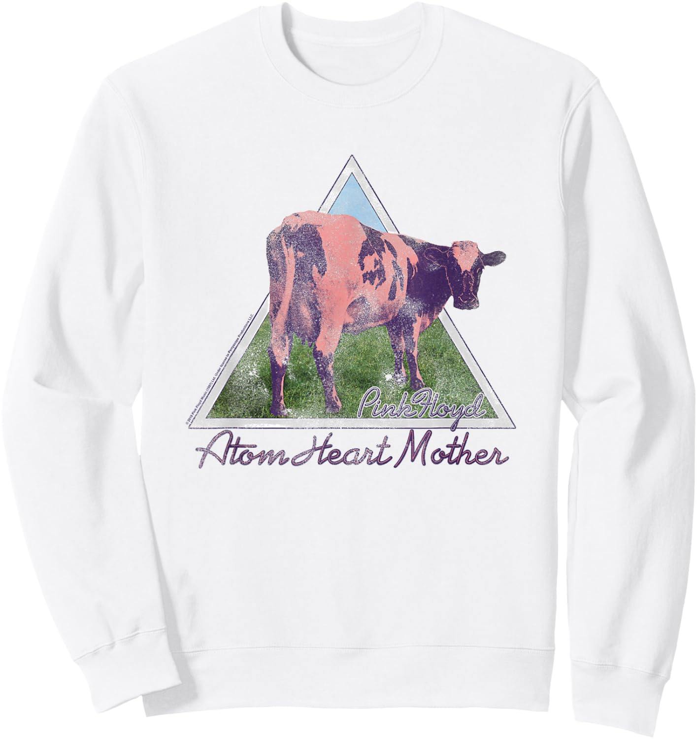 Pink Floyd Atom Mother Heart Pyramid Sweatshirt - Sweatshirt | White