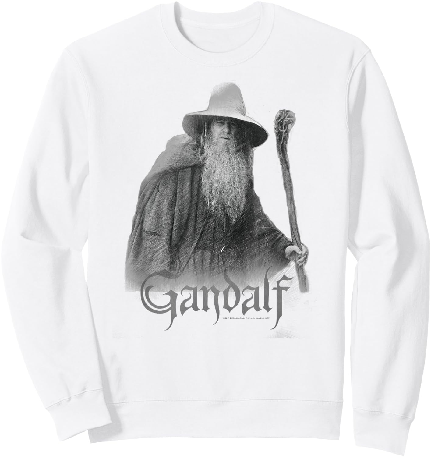 Lord of The Rings Gandalf The Grey Sweatshirt - Sweatshirt | White
