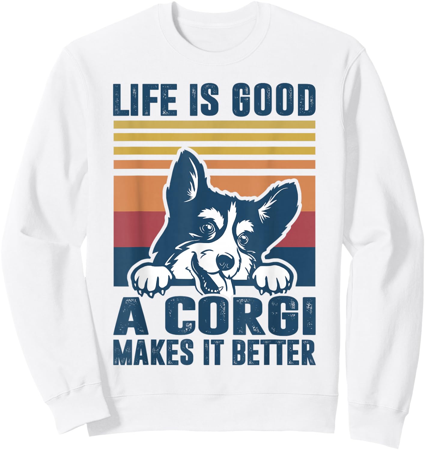 Corgi Dog Gifts for Corgi Lovers Men Women Corgi Sweatshirt - Sweatshirt | White