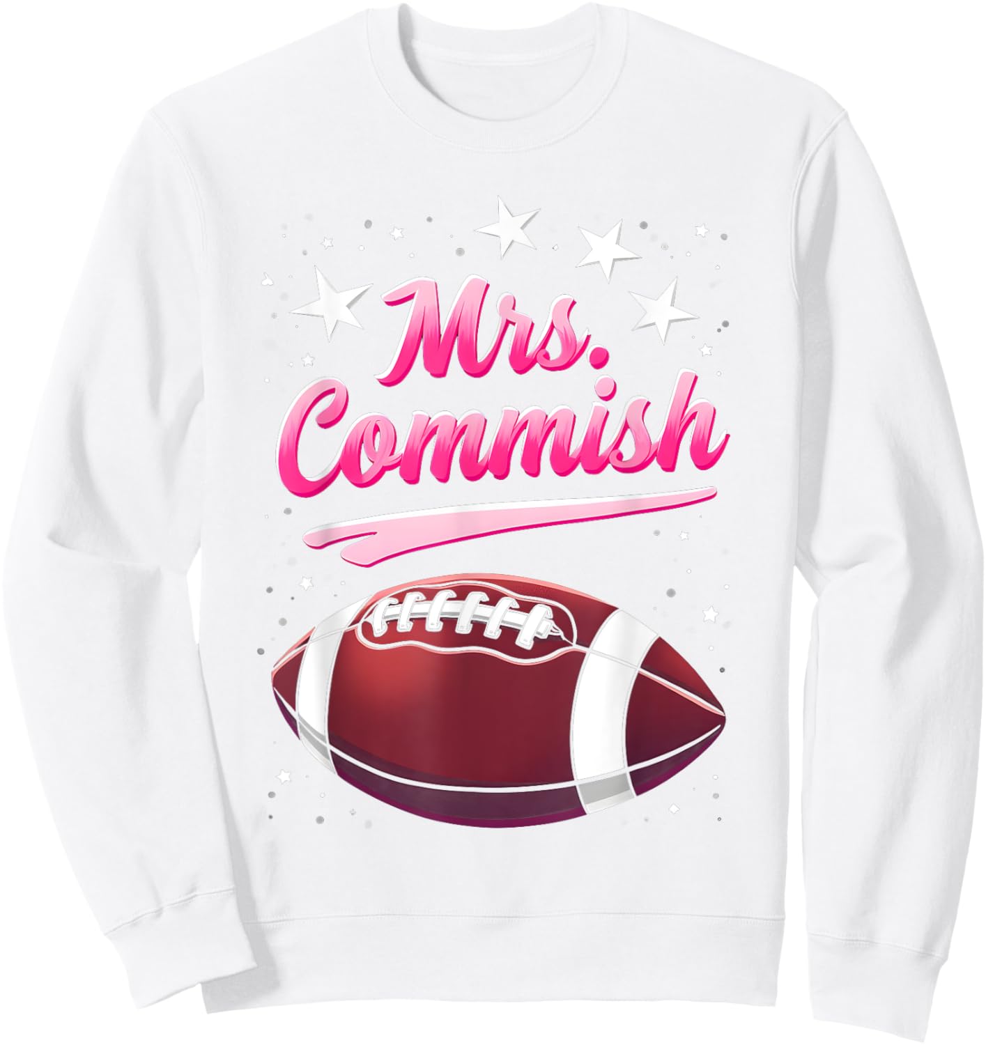 Commissioner Fantasy Football Mrs Commish Fantasy Football Sweatshirt - Sweatshirt | White
