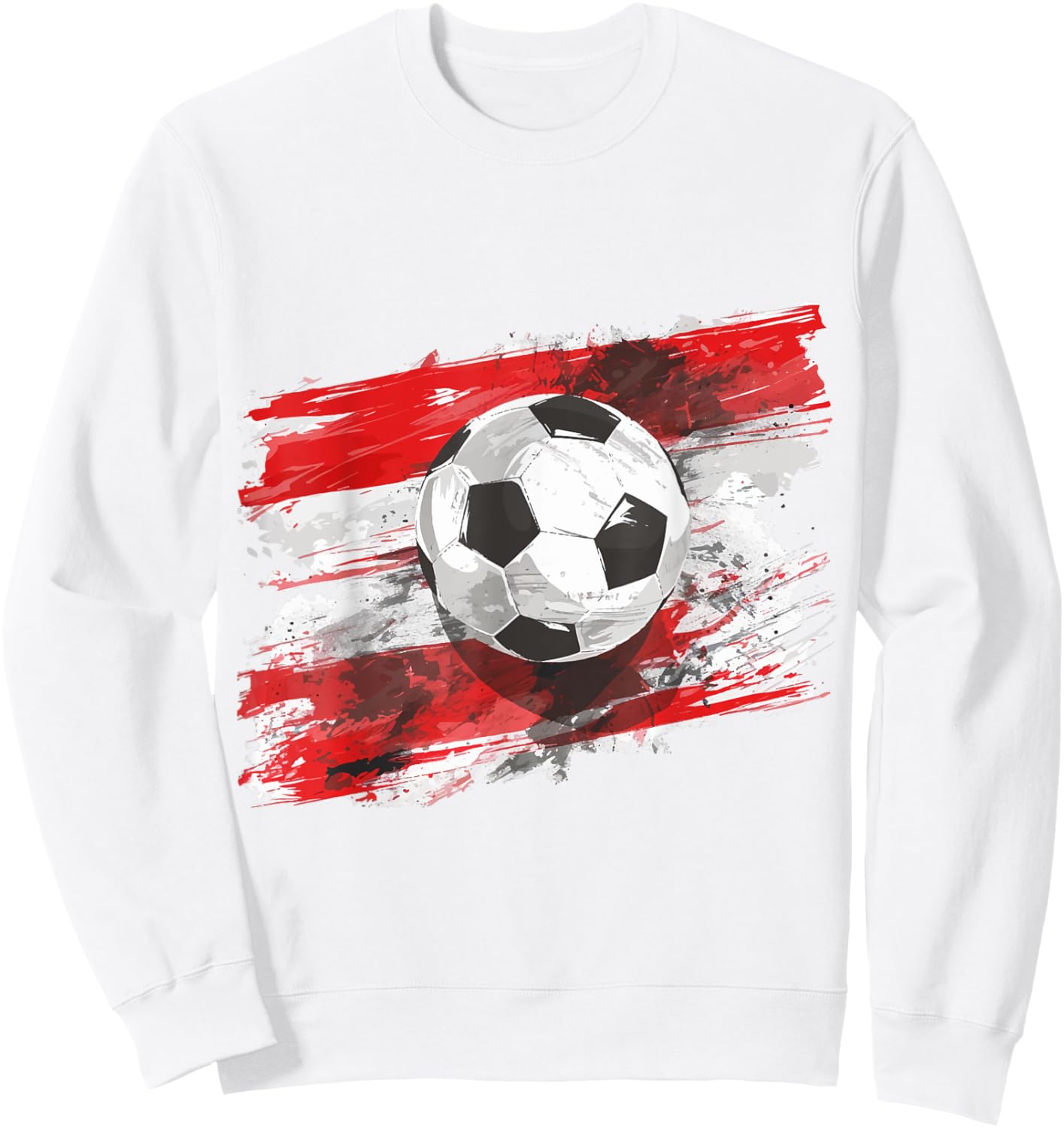 Österreich Flagge Fußball Austria Herren & Damen Sweatshirt - Sweatshirt | White