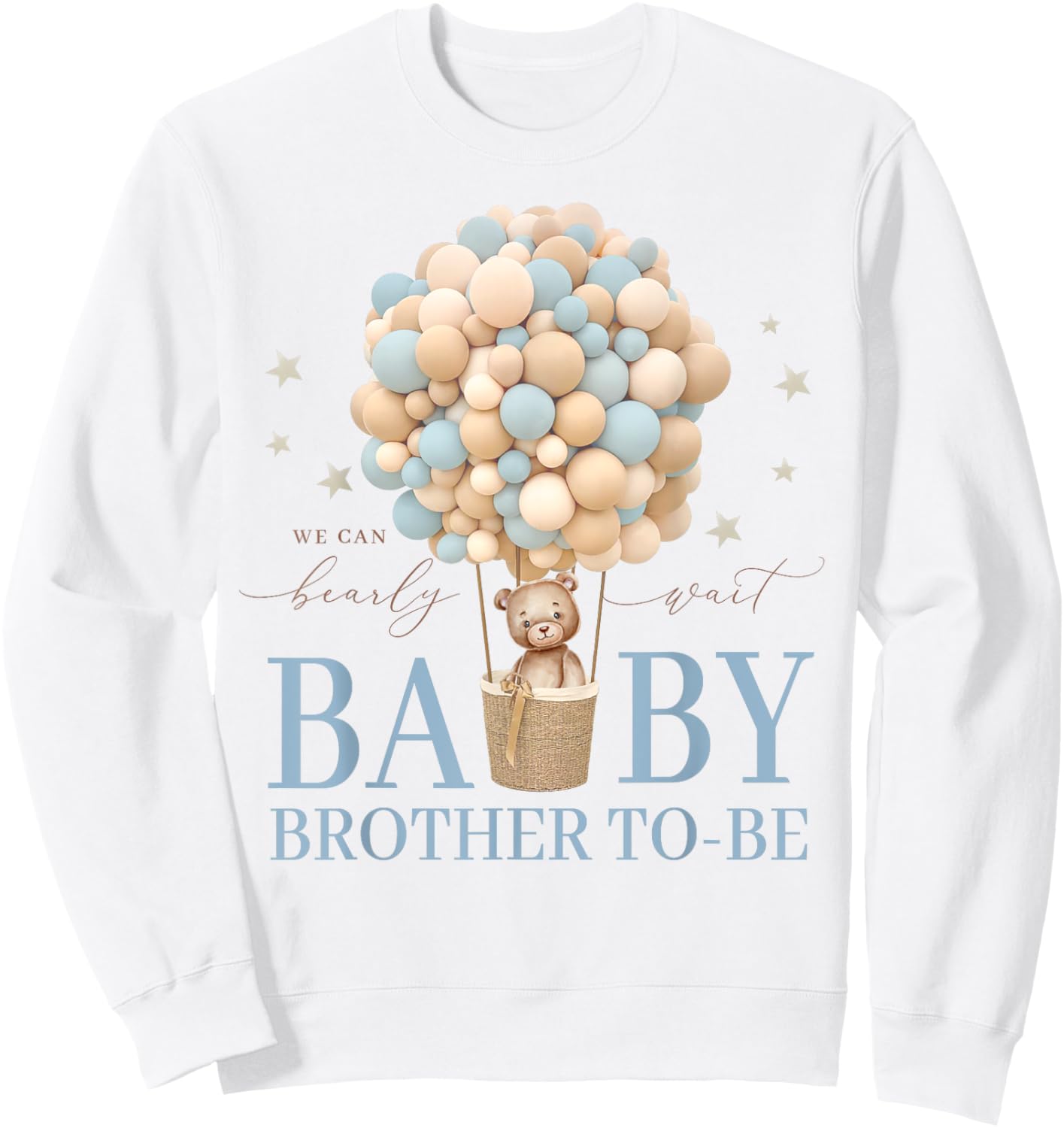 Brother We Can Bearly Wait Baby Shower Bear Family Matching Sweatshirt - Sweatshirt | White