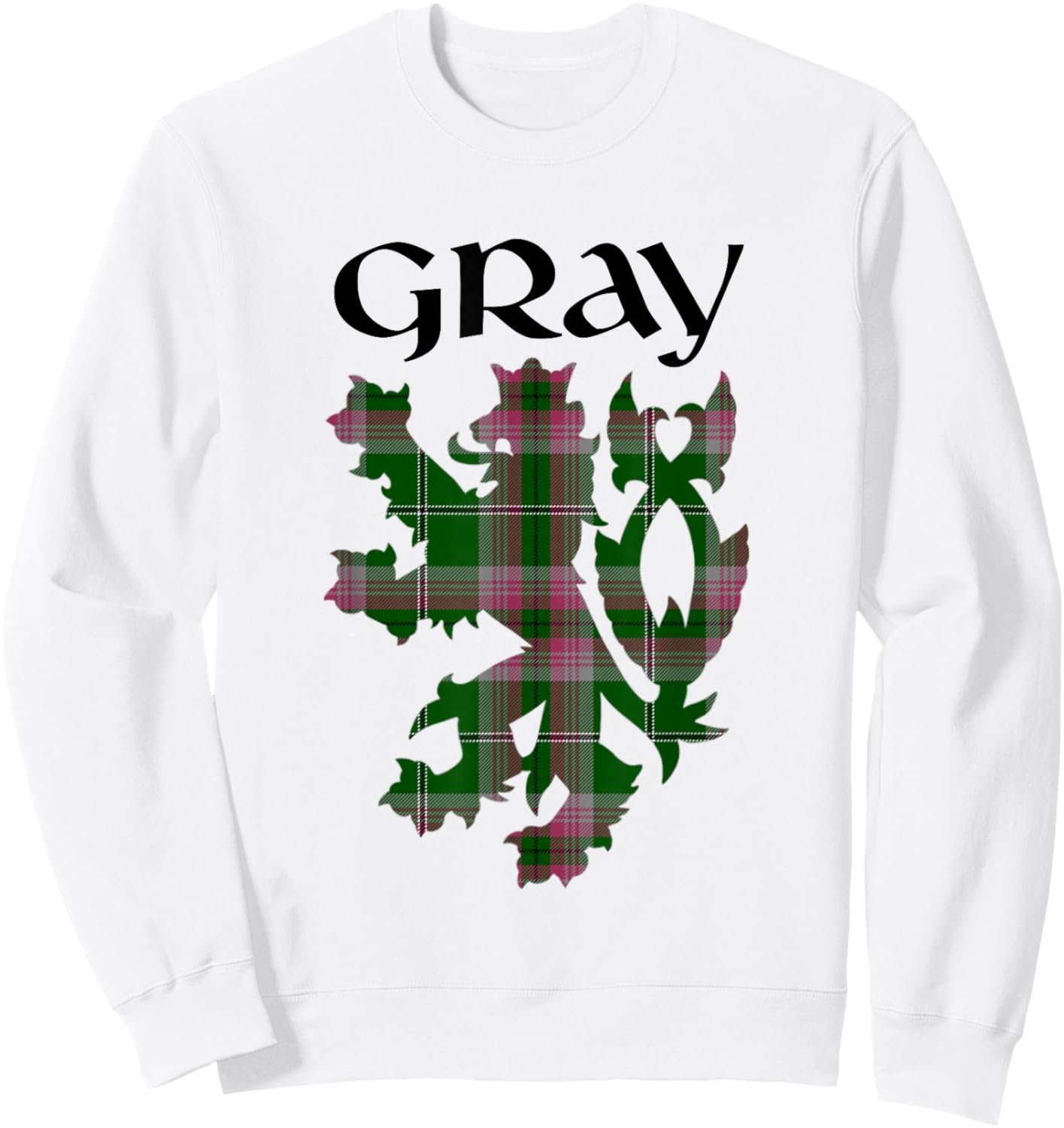 Clan Gray HTG Tartan Scottish Family Name Scotland Pride Sweatshirt - Sweatshirt | White