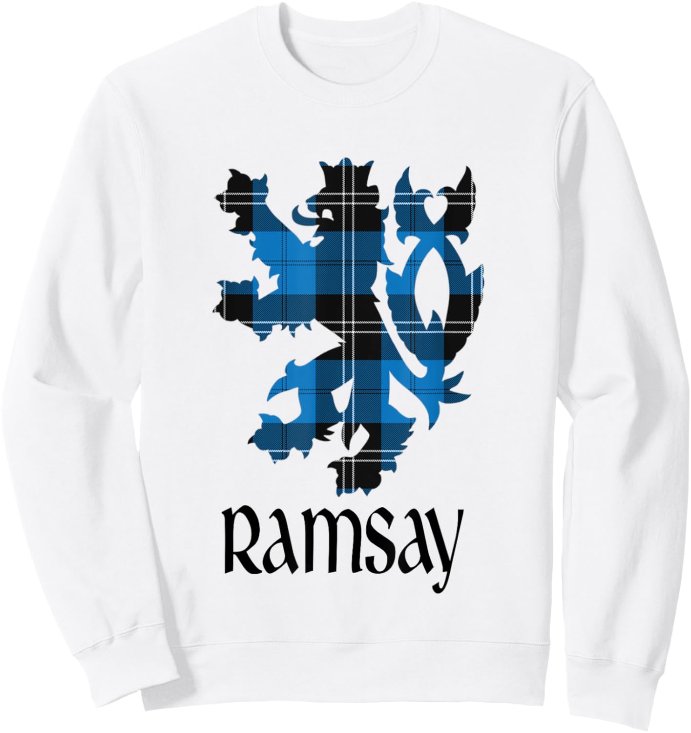 Clan Ramsay Tartan Scottish Family Name Scotland Pride Sweatshirt - Sweatshirt | White