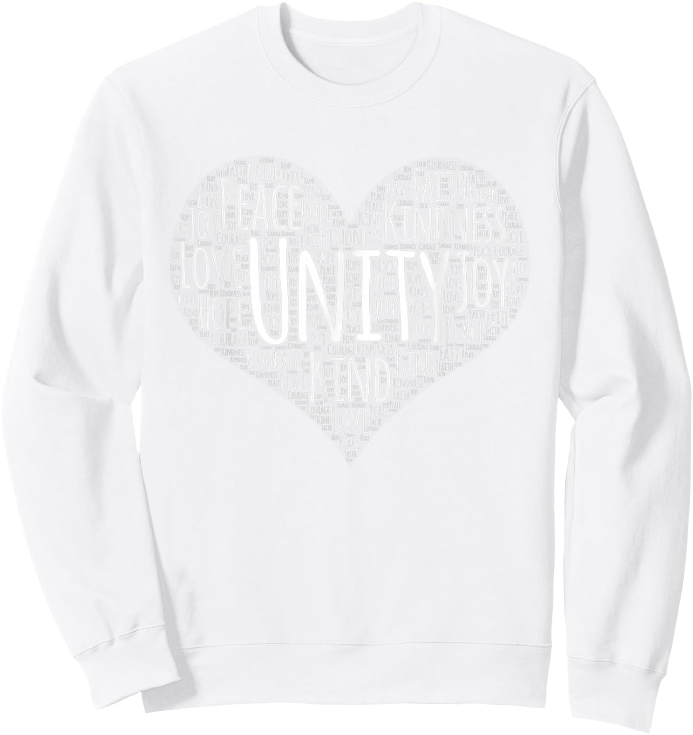 Unity Day Orange Heart Anti Bullying Gift Sweatshirt - Sweatshirt | White