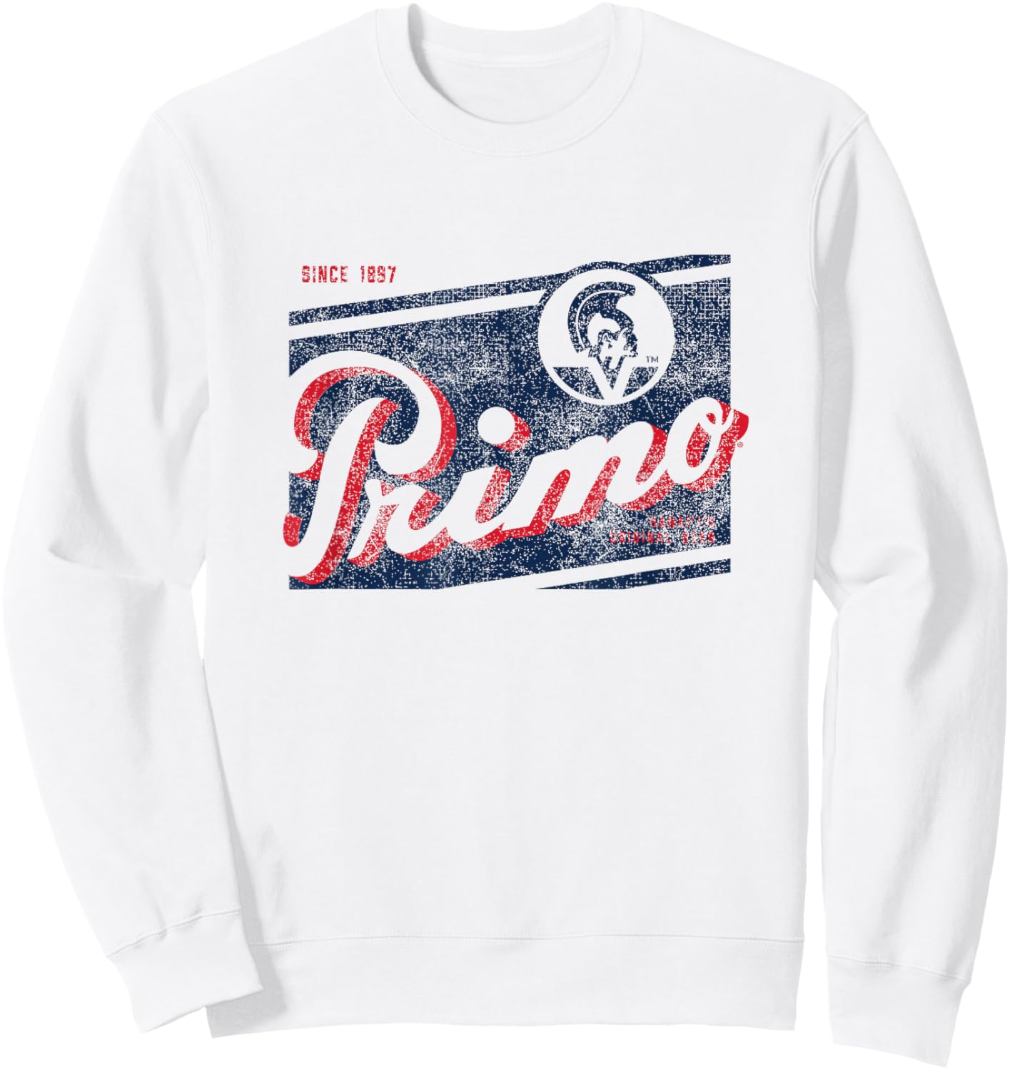 Primo Vintage Style - Logo Sweatshirt - Sweatshirt | White
