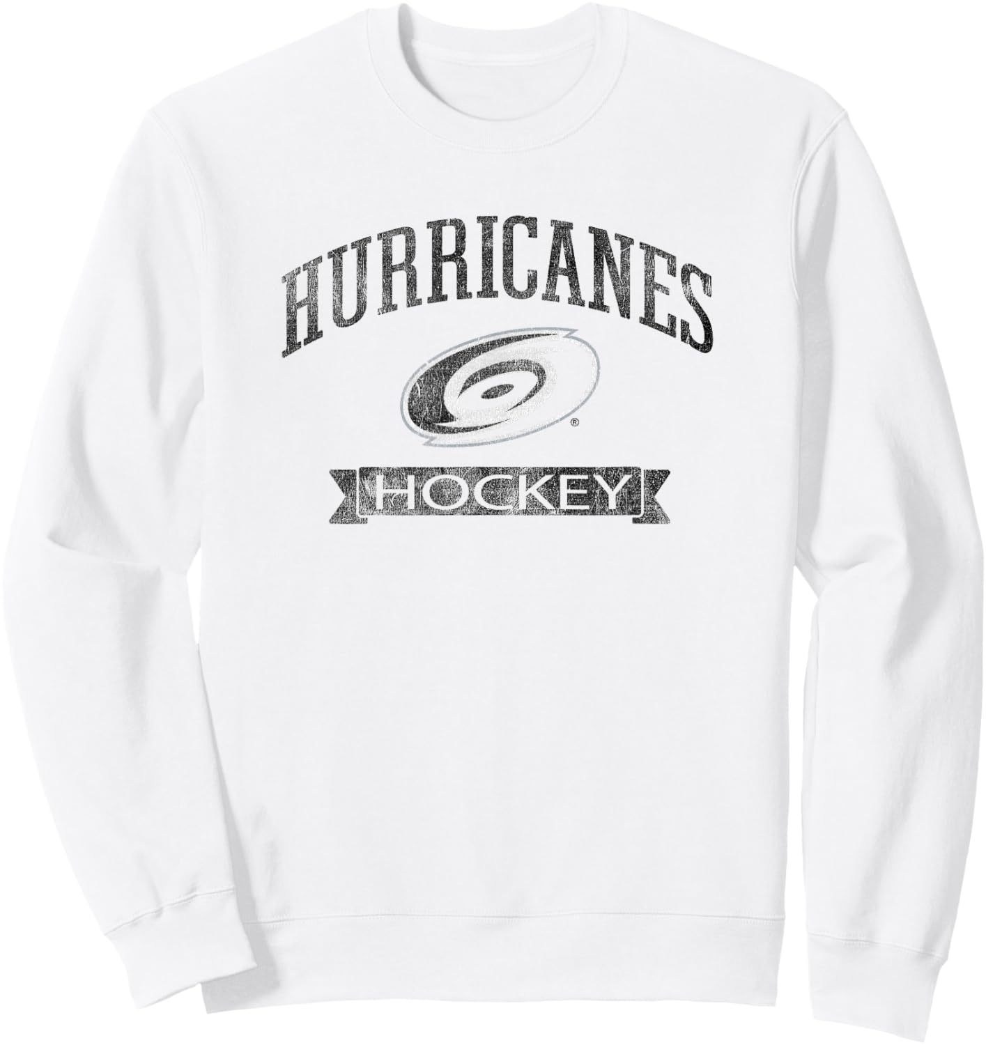 Carolina Hurricanes Vintage Hockey Red Officially Licensed Sweatshirt - Sweatshirt | White