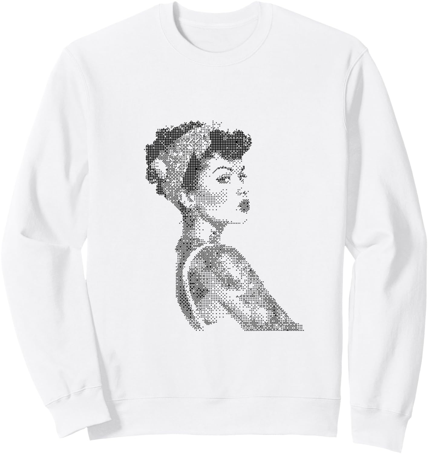 Retro Pin-Up Woman Glamour Art Sweatshirt - Sweatshirt | White