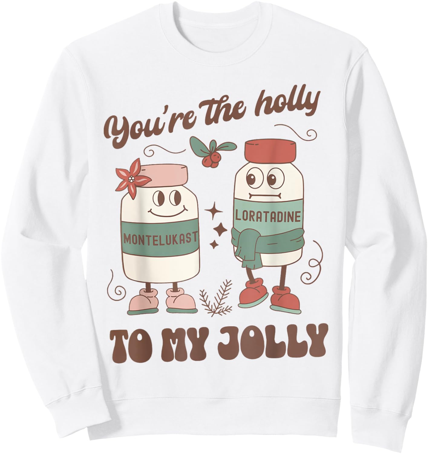 Women ENT nurse christmas allergy nurse allergy office Sweatshirt - Sweatshirt | White