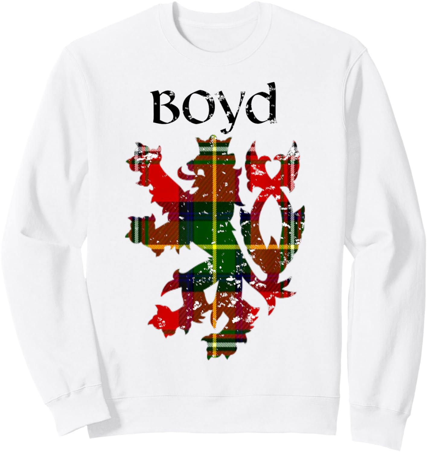 Clan Boyd Tartan Scottish Family Name Scotland Pride Sweatshirt - Sweatshirt | White