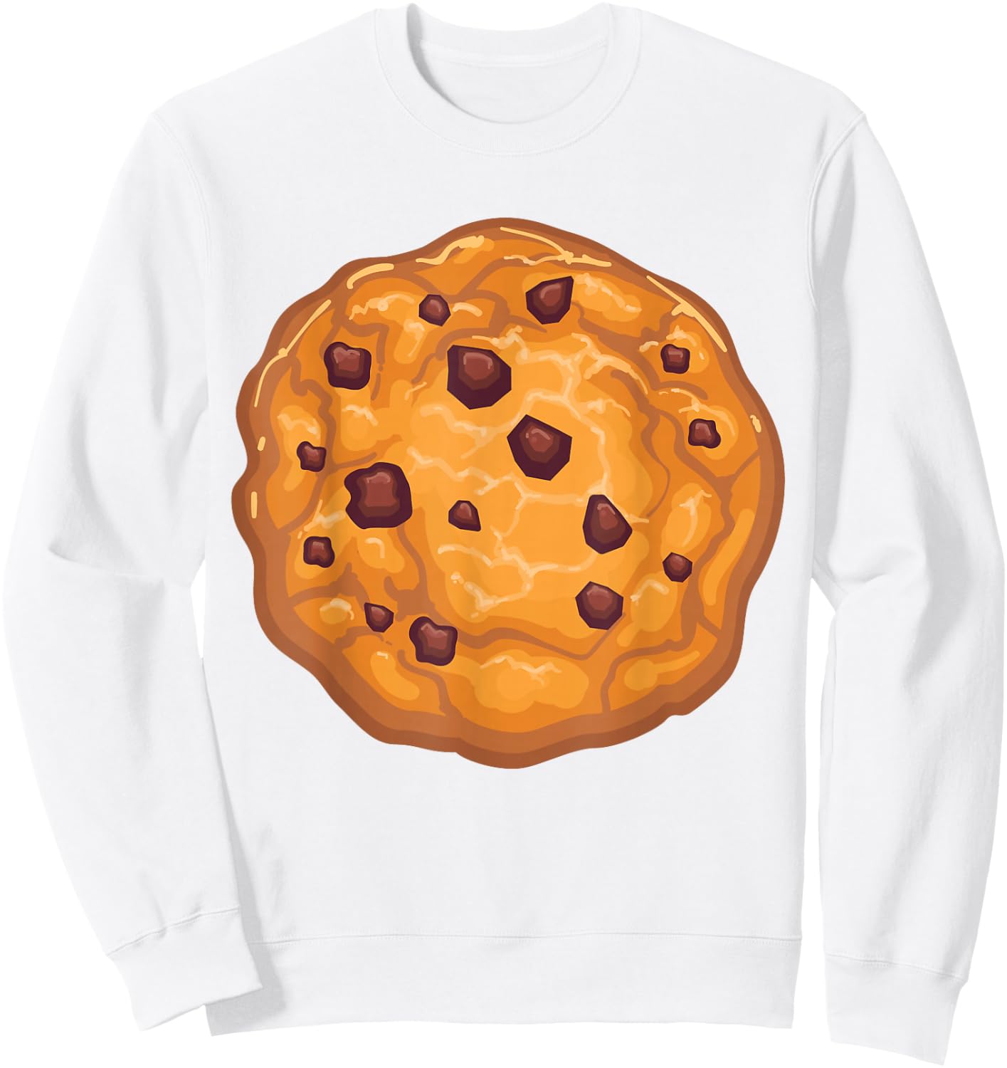 Cookie Shirt Adult Kids Chocolate Chip Cookie Costume Sweatshirt - Sweatshirt | White