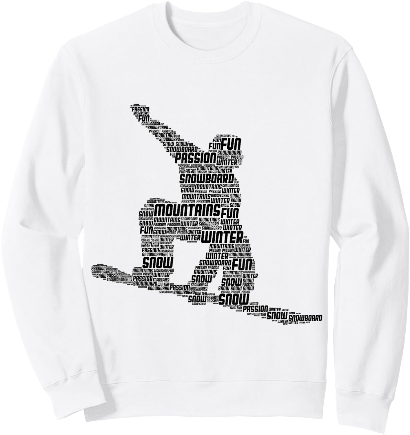 Snowboard Snowboarder Snowboarding Sweatshirt - Sweatshirt | White