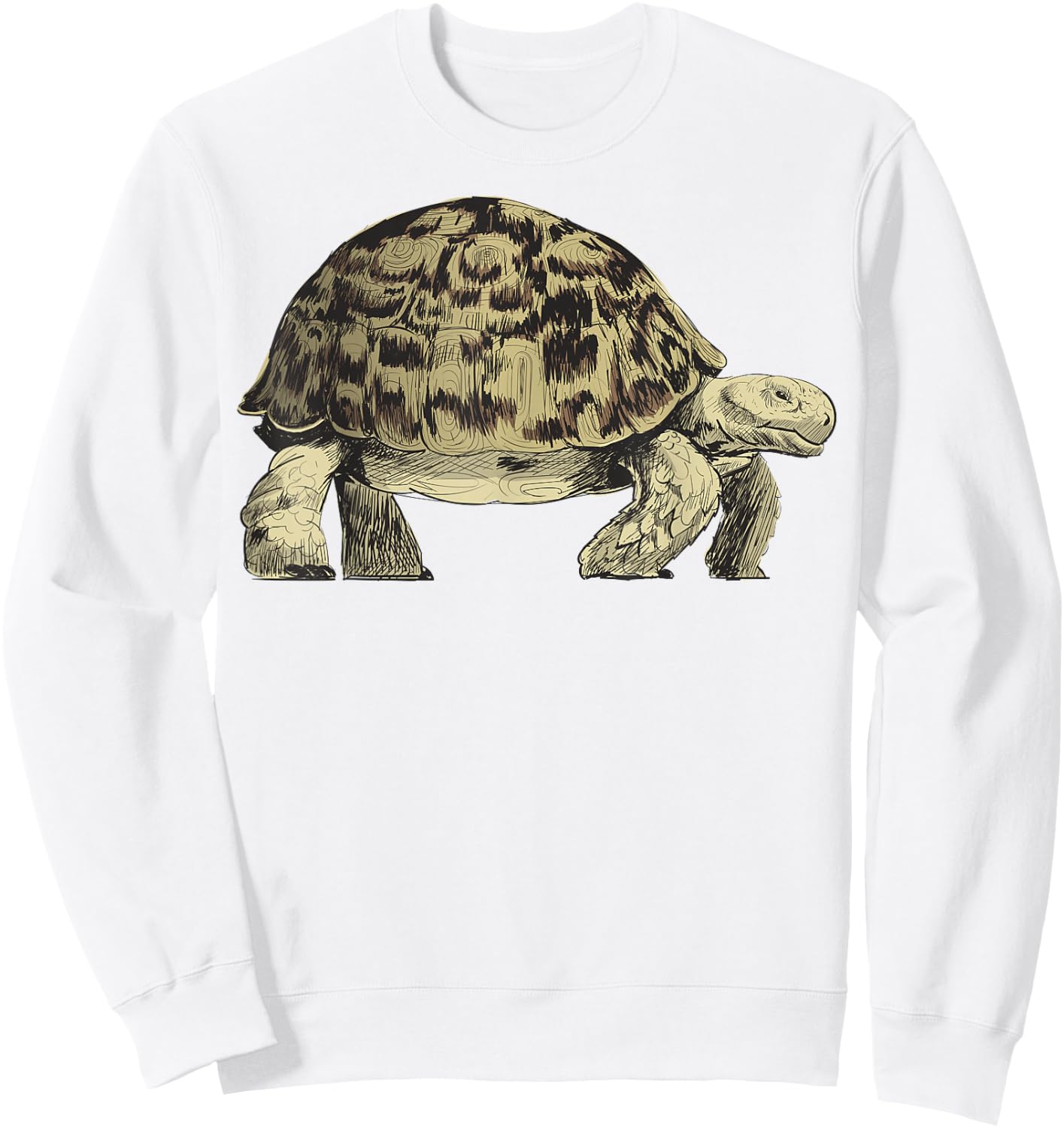 Slow Tortoise Turtle Shirt Sweatshirt - Sweatshirt | White