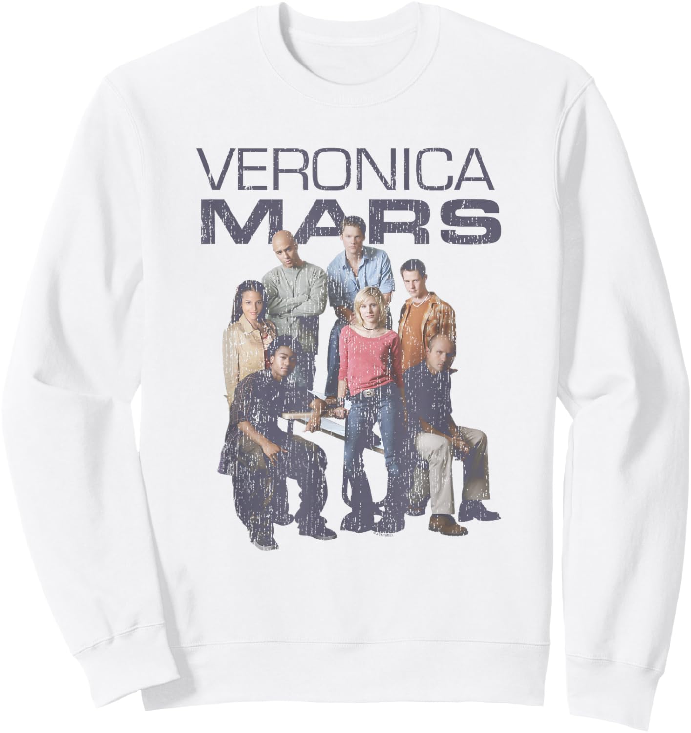 Veronica Mars Main Characters Distressed Group Shot Sweatshirt - Sweatshirt | White
