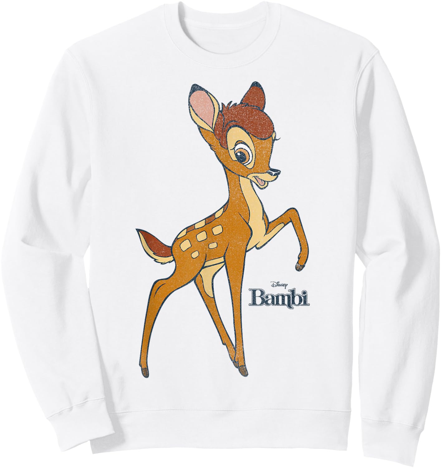 Disney Bambi Simple Portrait Logo Sweatshirt - Sweatshirt | White