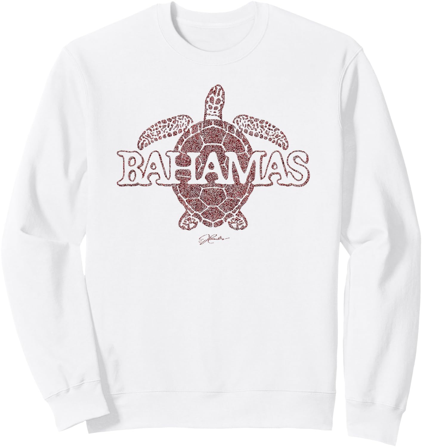 JCombs: Bahamas Sea Turtle Sweatshirt - Sweatshirt | White