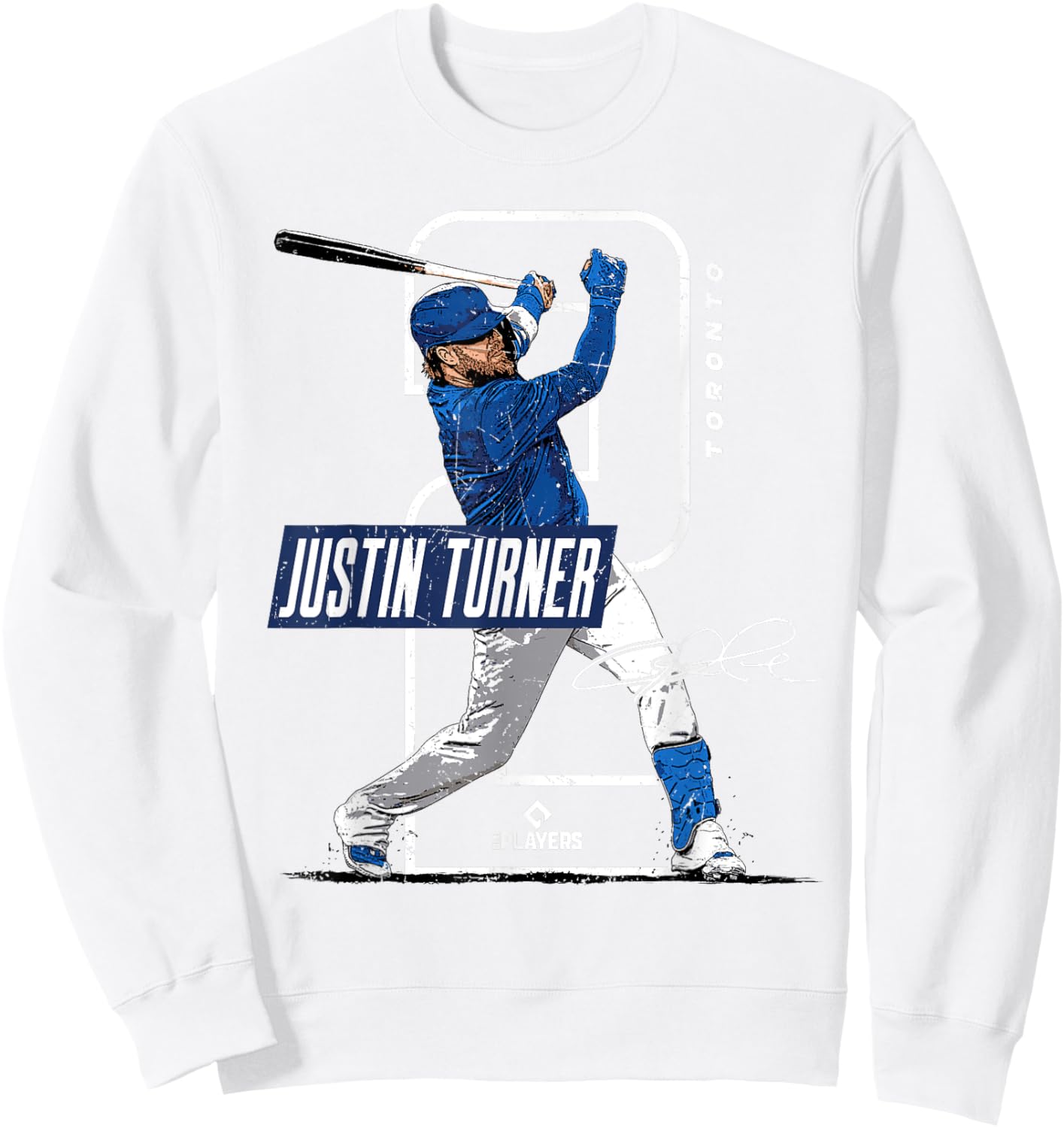 Justin Turner | Toronto Baseball Players | MLBJTR3002 Sweatshirt - Sweatshirt | White
