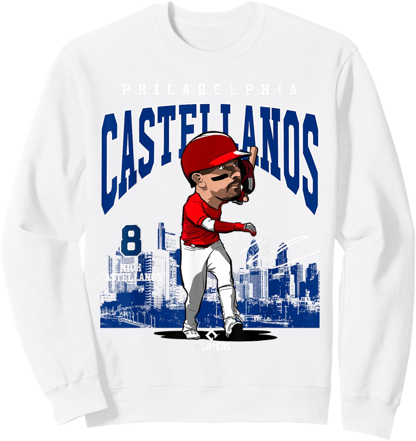 Nick Castellanos | Philadelphia MLB Players | MLBCAS4018 Sweatshirt - Sweatshirt | White