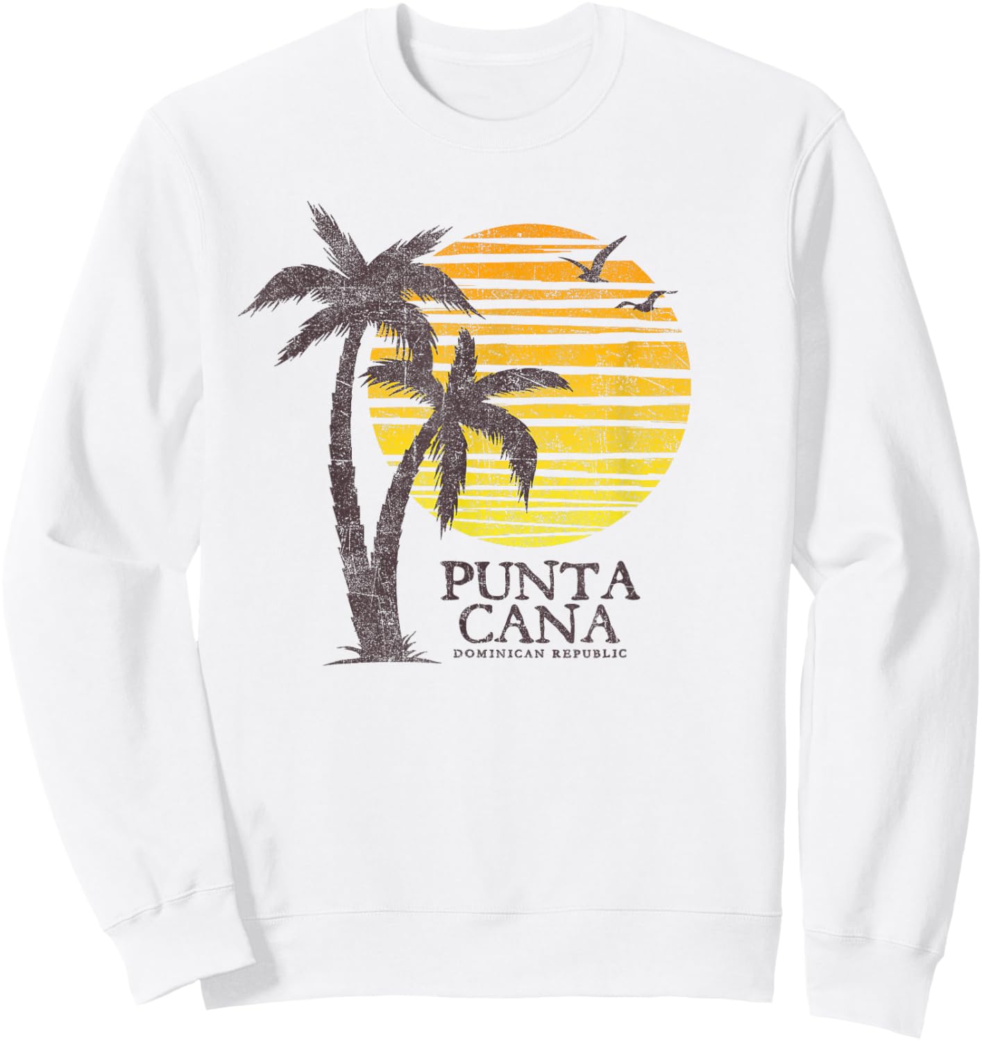 Punta Cana Dominican Republic Sunset Souvenir Sweatshirt - Sweatshirt | White