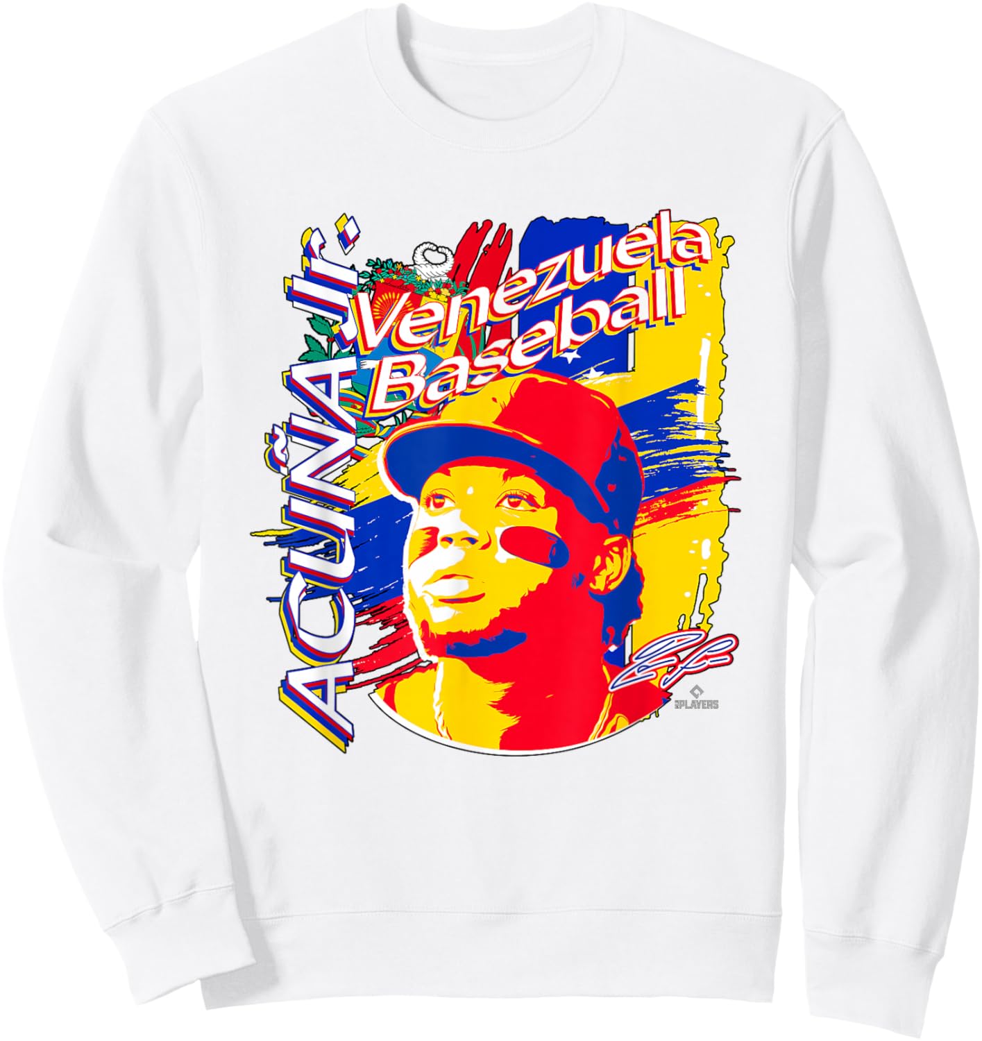 Ronald Acuna Jr. International Baseball Venezuela MLBPA Sweatshirt - Sweatshirt | White