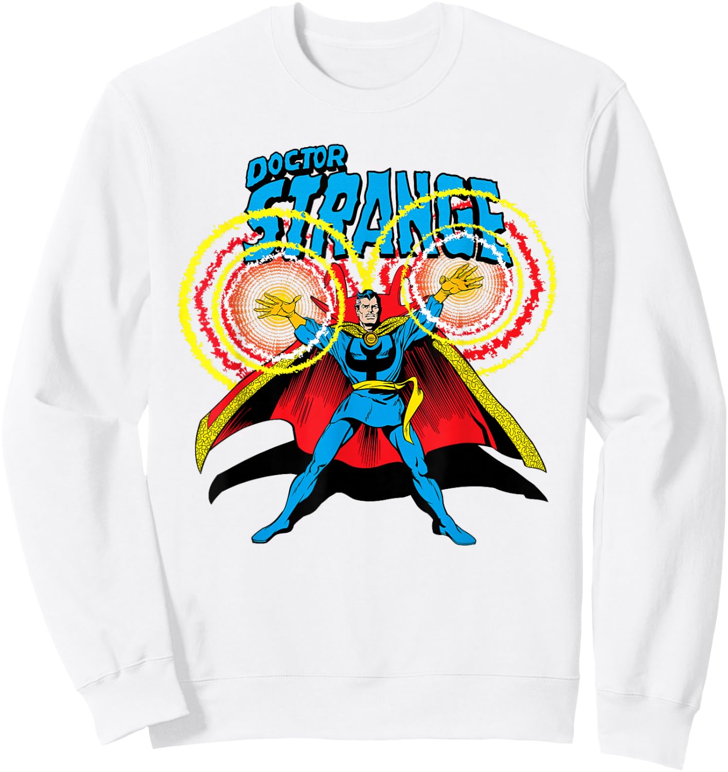 Marvel Doctor Strange Retro Comic Art Sweatshirt - Sweatshirt | White
