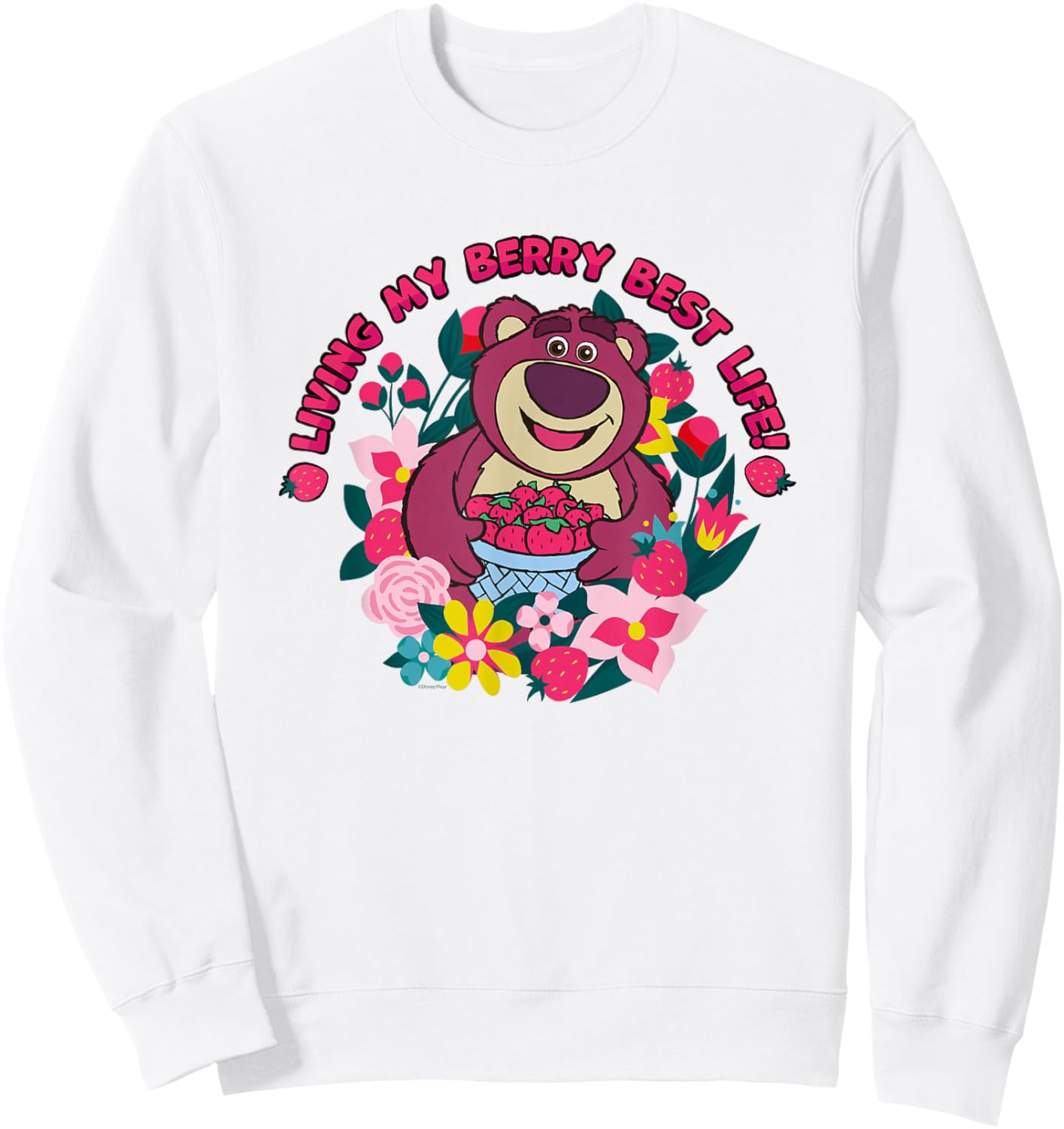 Disney & Pixar’s Toy Story Lotso Living My Berry Best Life Sweatshirt - Sweatshirt | White