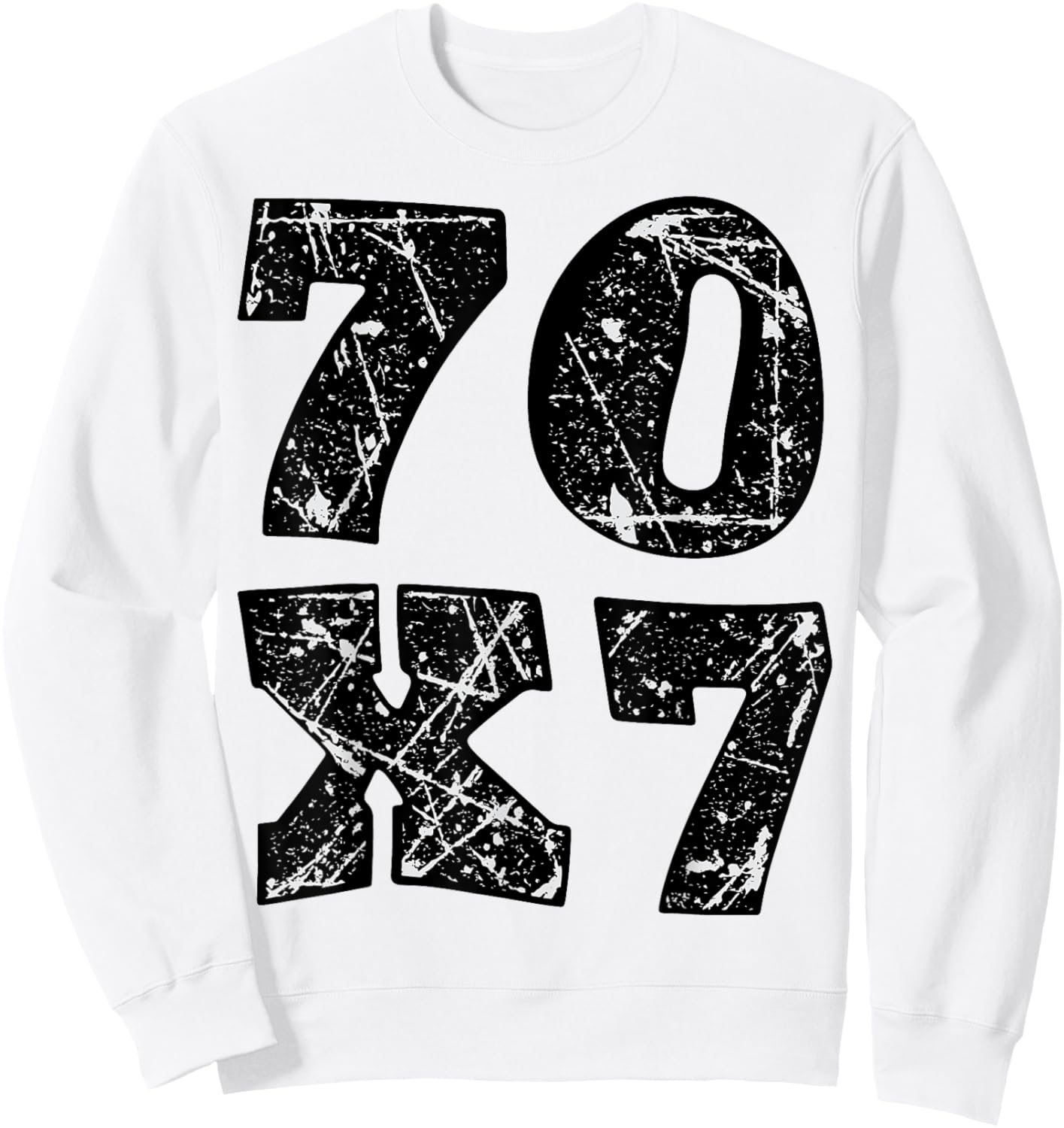 Forgive 70x7 Christian Design Sweatshirt - Sweatshirt | White