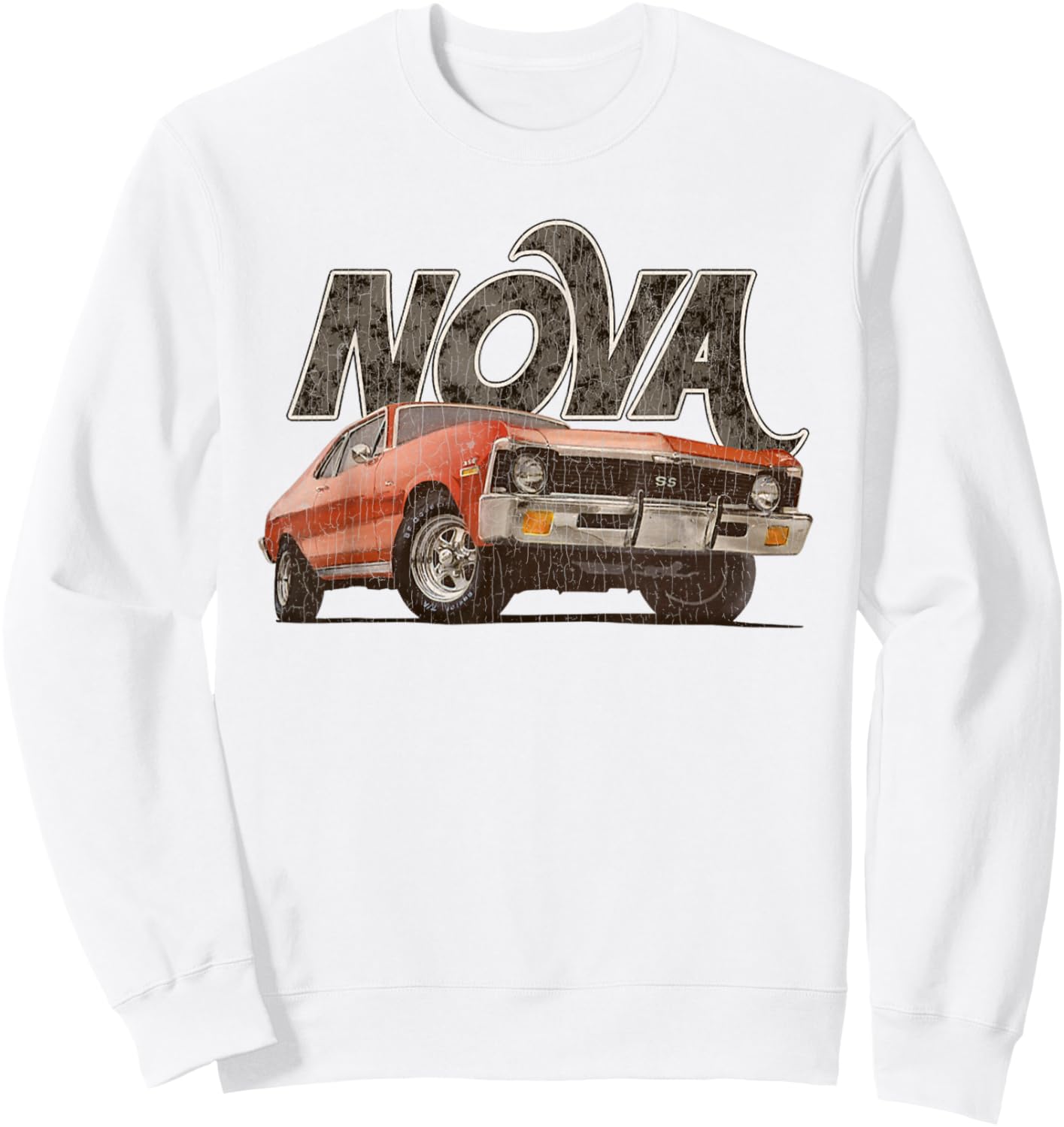 Vintage Chevys II Nova Sweatshirt - Sweatshirt | White