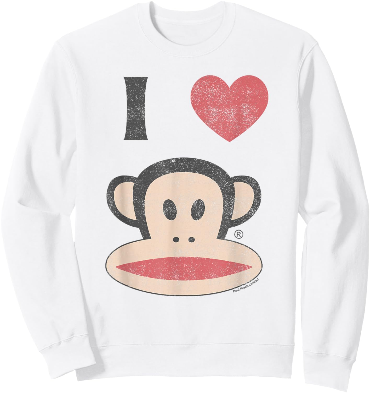 Paul Frank Valentine's Day Love Julius Sweatshirt - Sweatshirt | White