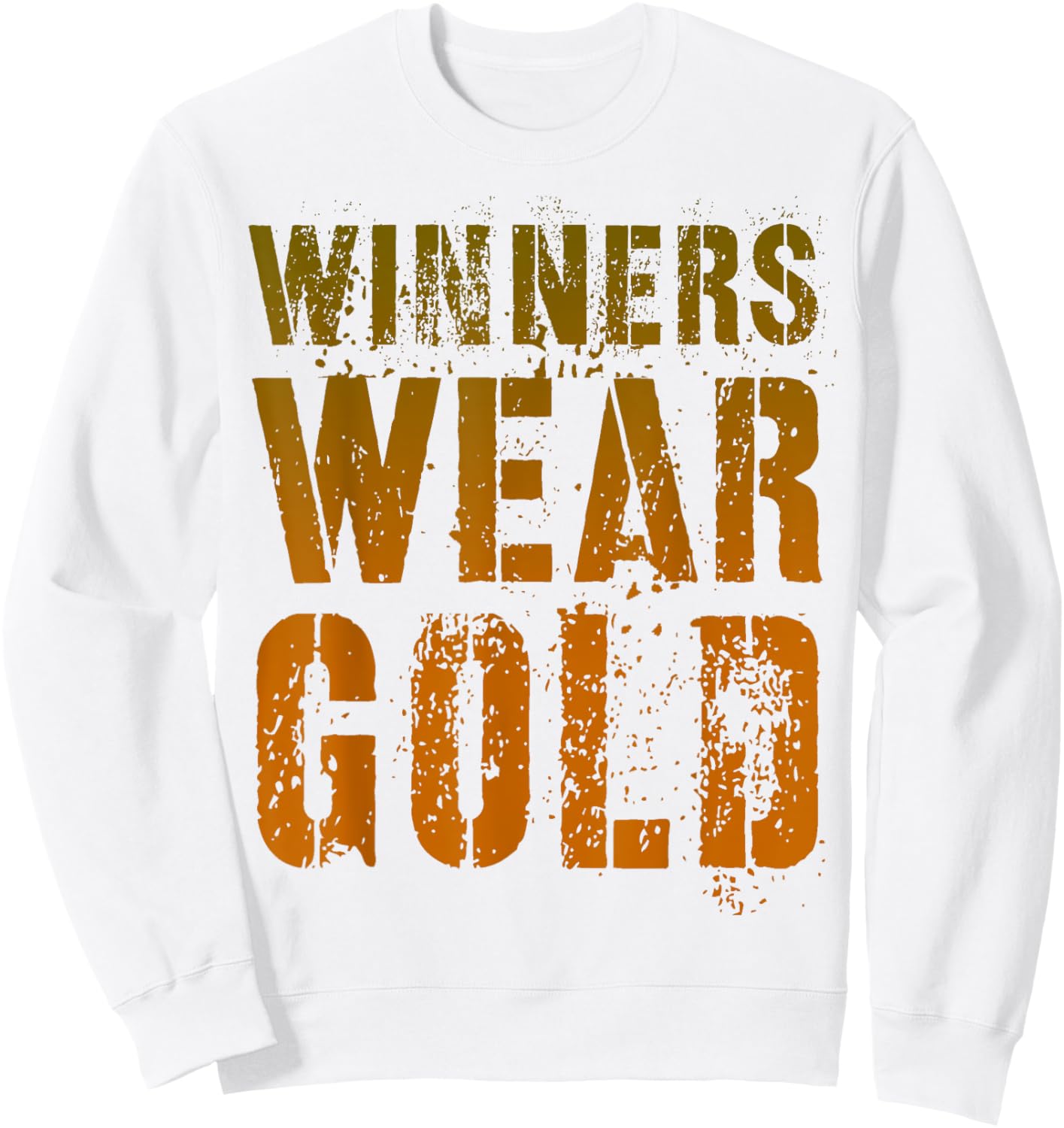 Vintage WINNERS WEAR GOLD Cheer Summer Camp War Game Team Sweatshirt - Sweatshirt | White