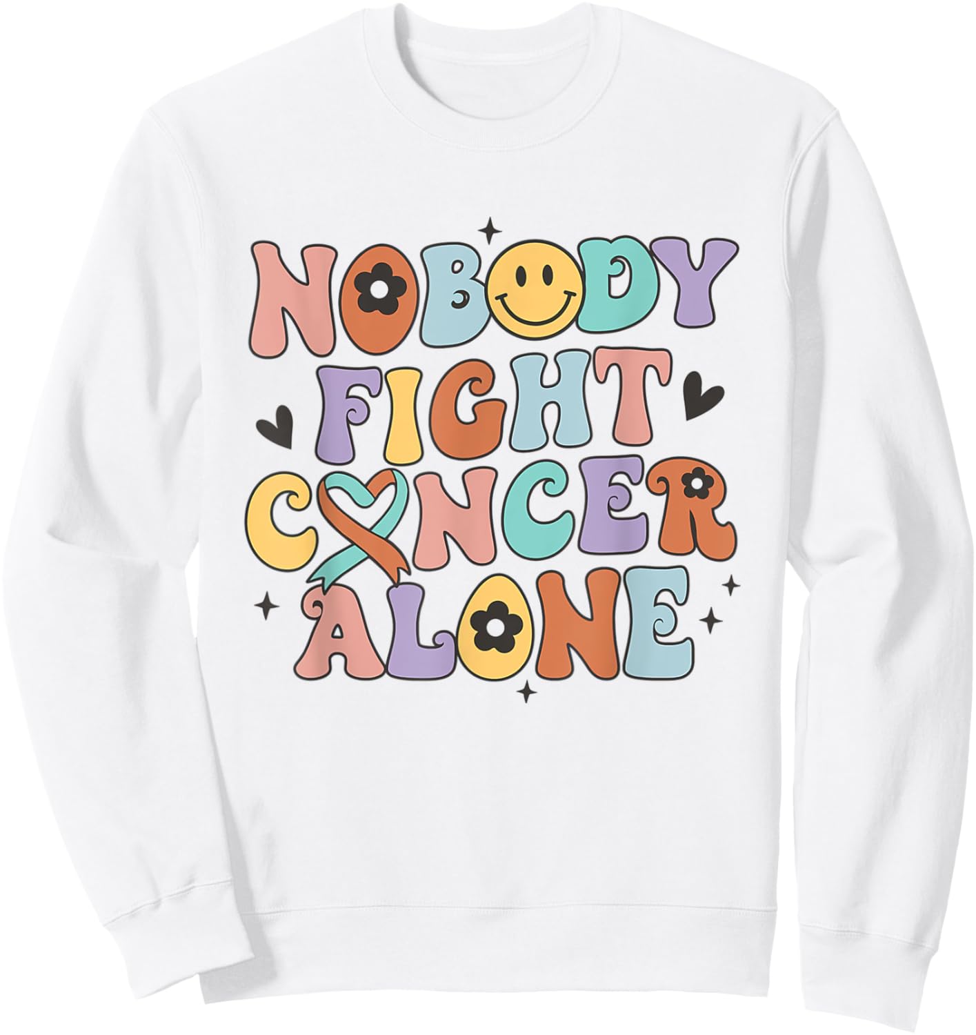 Oncology Nurse Graduation Groovy Boho Retro Onc RN Sweatshirt - Sweatshirt | White