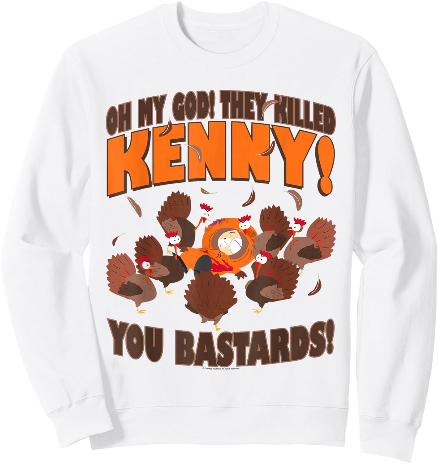 South Park You Killed Kenny Thanksgiving Sweatshirt - Sweatshirt | White