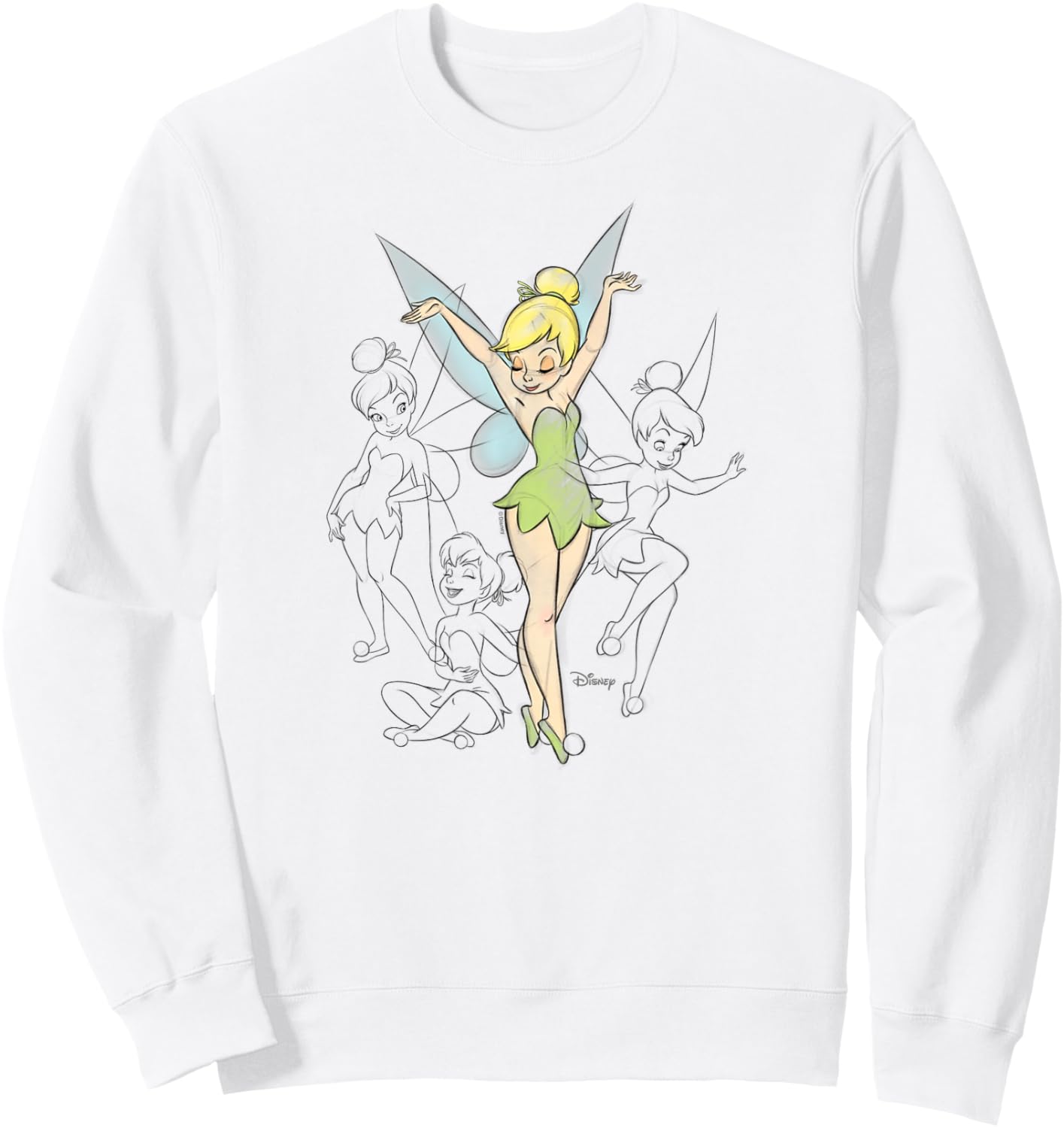 Tinker Bell - Tinker Bell Sketches Sweatshirt - Sweatshirt | White