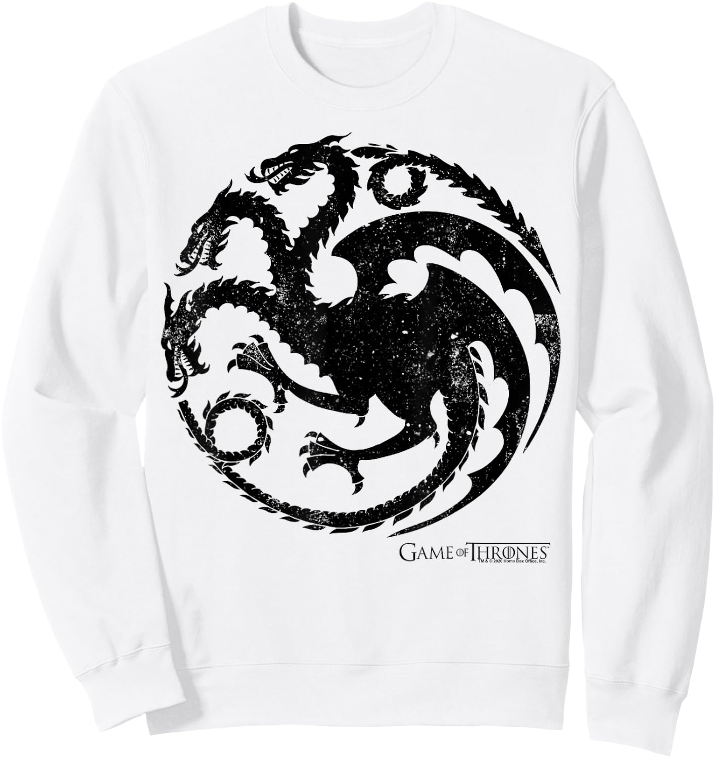 Game of Thrones Targaryen Dragon Sigil Sweatshirt - Sweatshirt | White