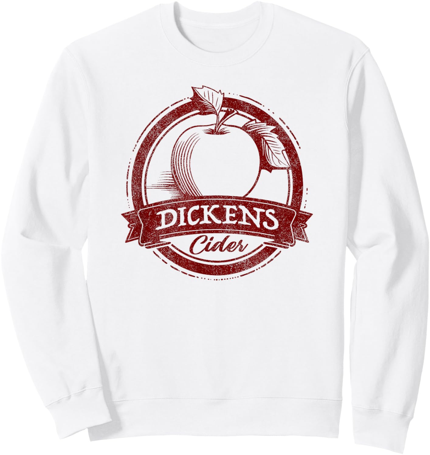 Drinking Humor Funny Dickens Cider Sweatshirt - Sweatshirt | White